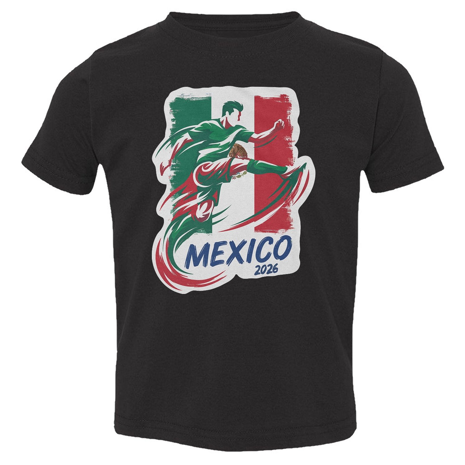 Mexico Flag Graphic – World Sports Fans Tribute Toddler T-Shirt