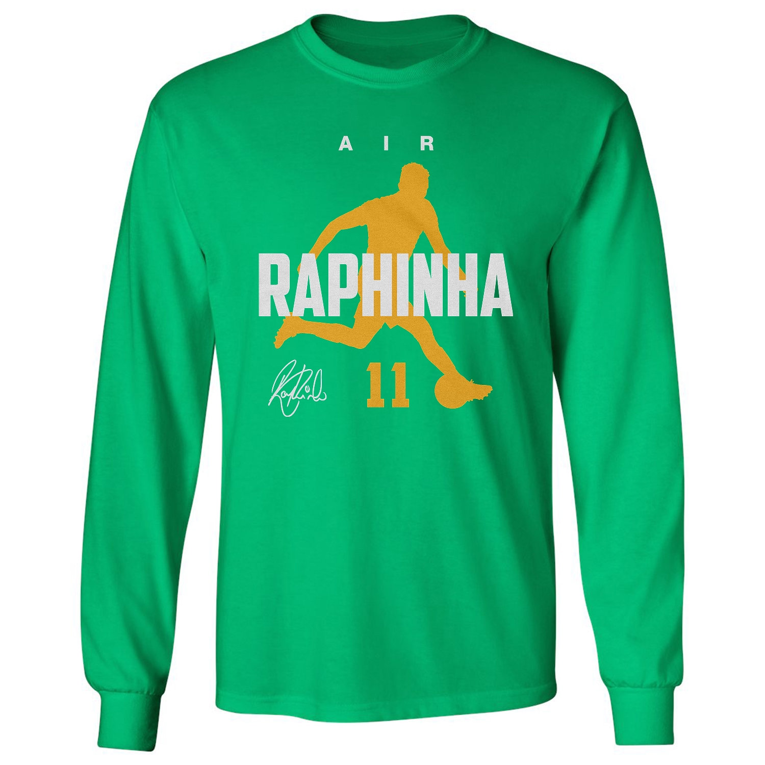 Air Raphinha 11 Brazil 2026 Soccer Fans Long Sleeve T-Shirt
