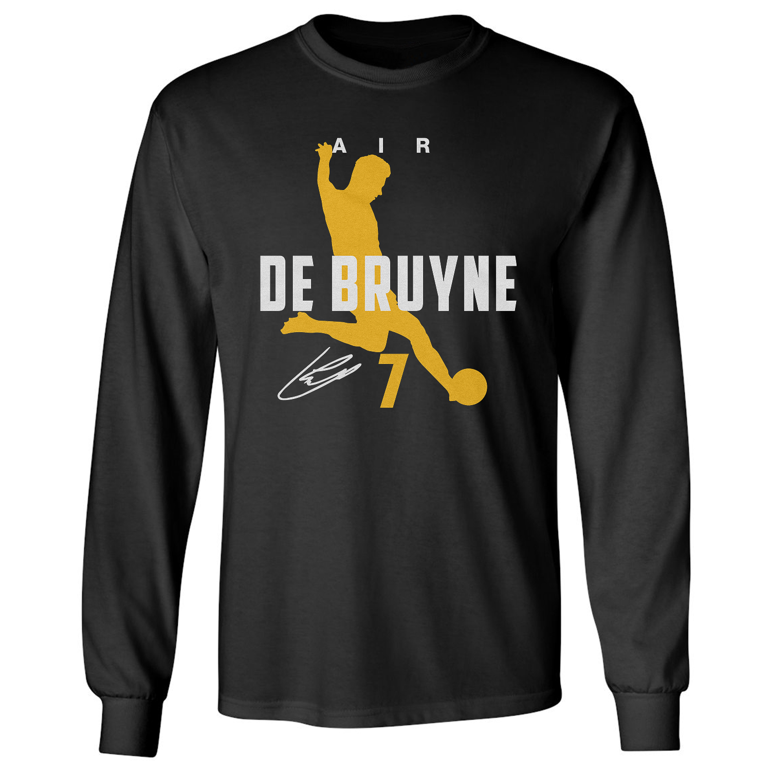 Air De Bruyne 7 Belgium 2026 Soccer Fans Long Sleeve T-Shirt