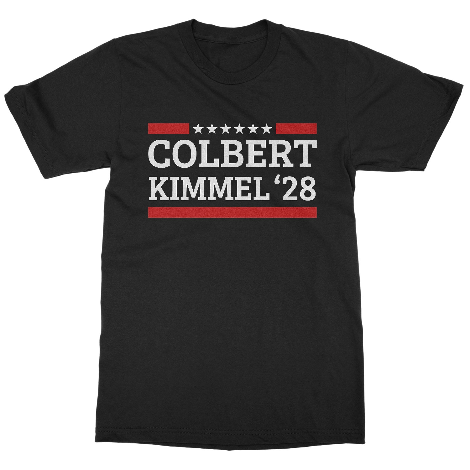 Colbert Kimmel 2028 Funny Election Style Unisex T-Shirt