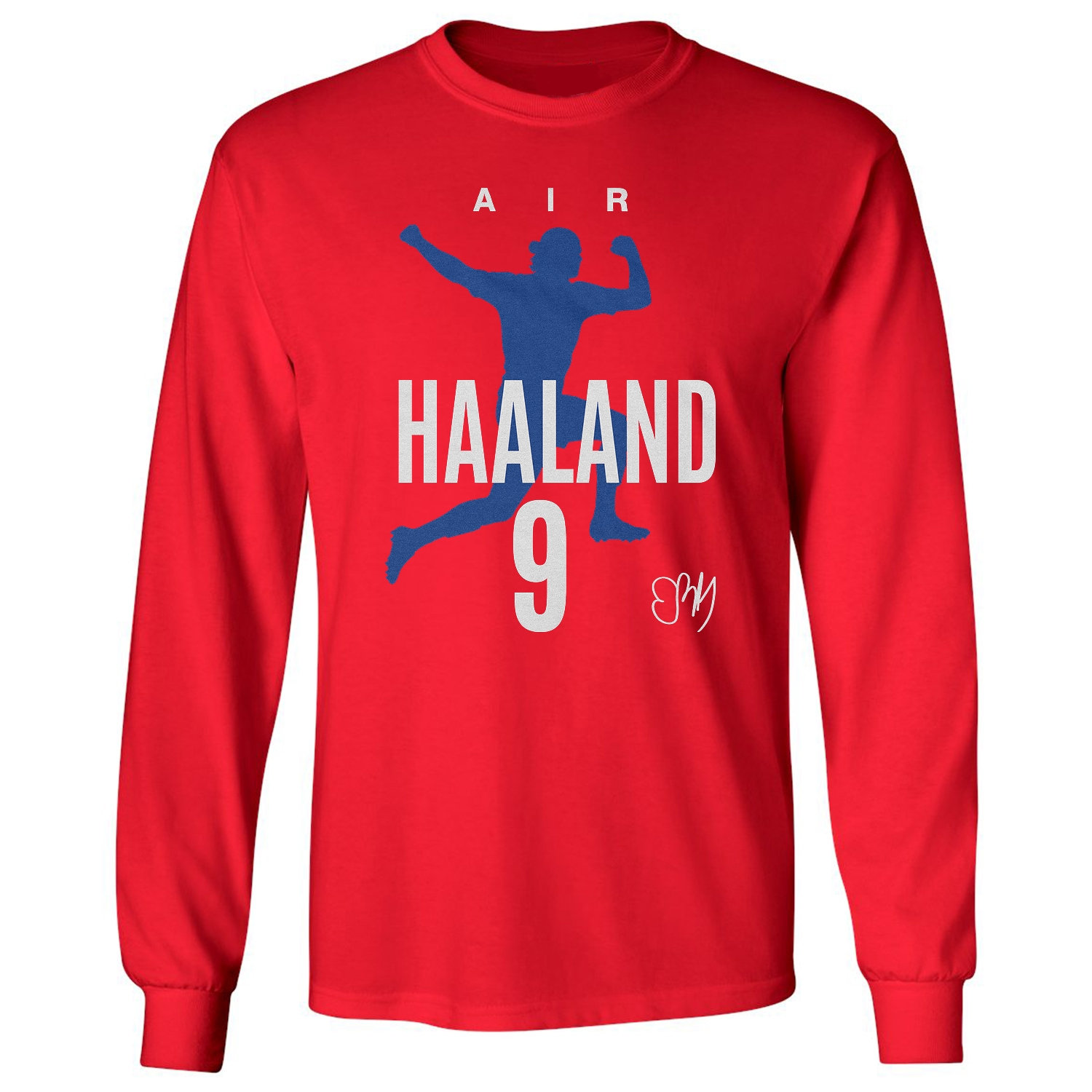 Air Haaland 9 Graphic Norway 2026 Soccer Fans Long Sleeve T-Shirt