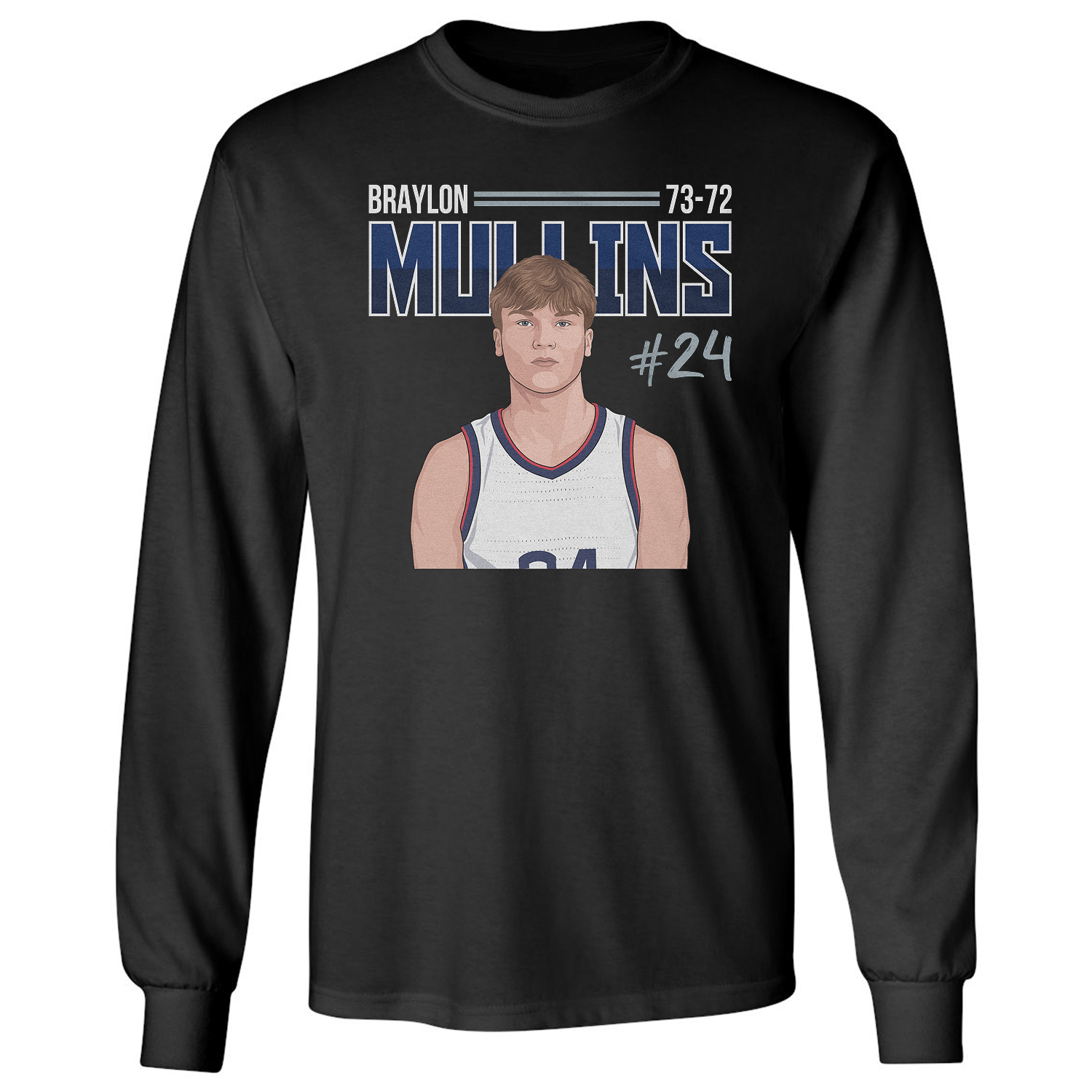 Mullins Inspired Connecticut Win Tribute Long Sleeve T-Shirt