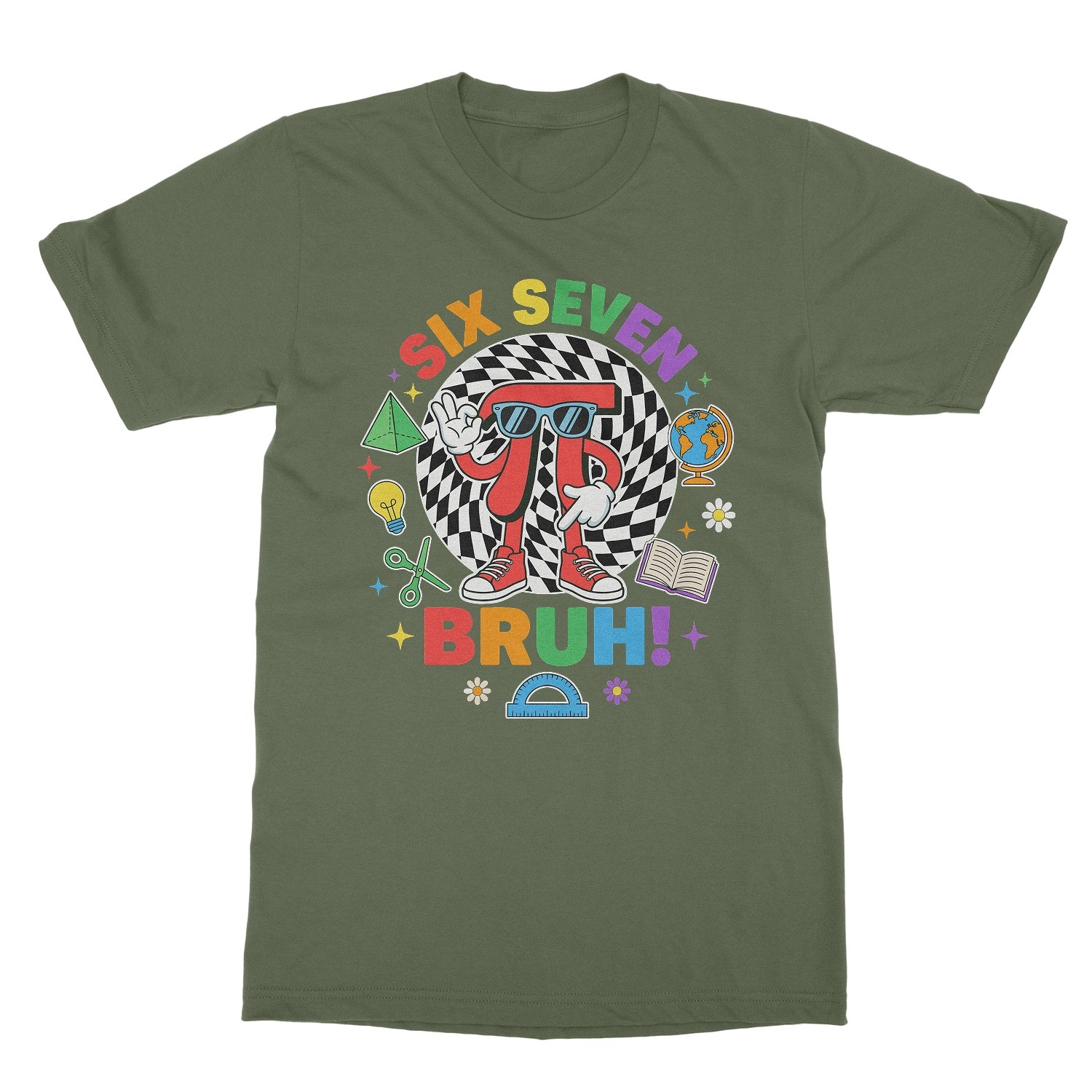 Six Seven Bruh – 67 Pi Day Math Meme Unisex T-Shirt