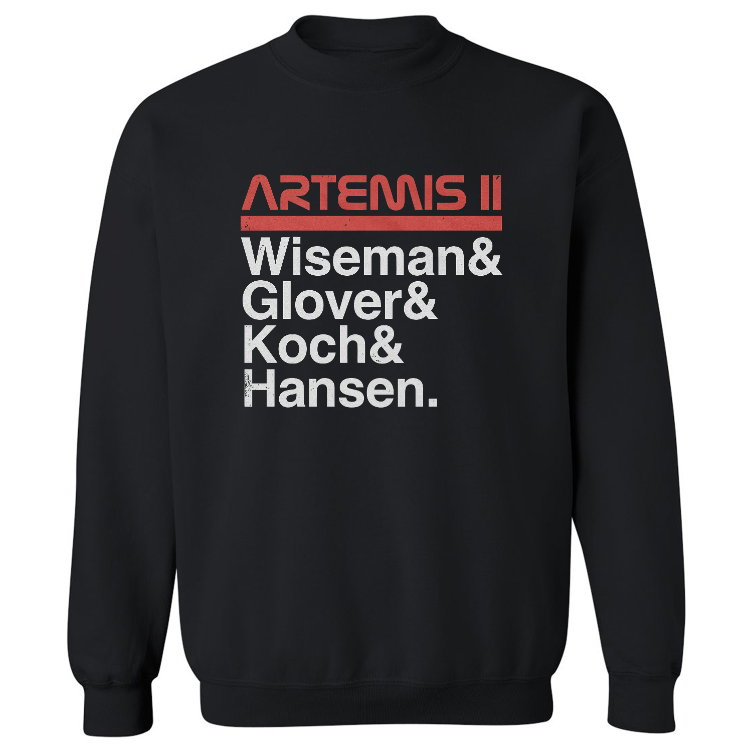 Artemis II Astronauts Tribute 2026 Moon Mission Unisex Crewneck Sweatshirt