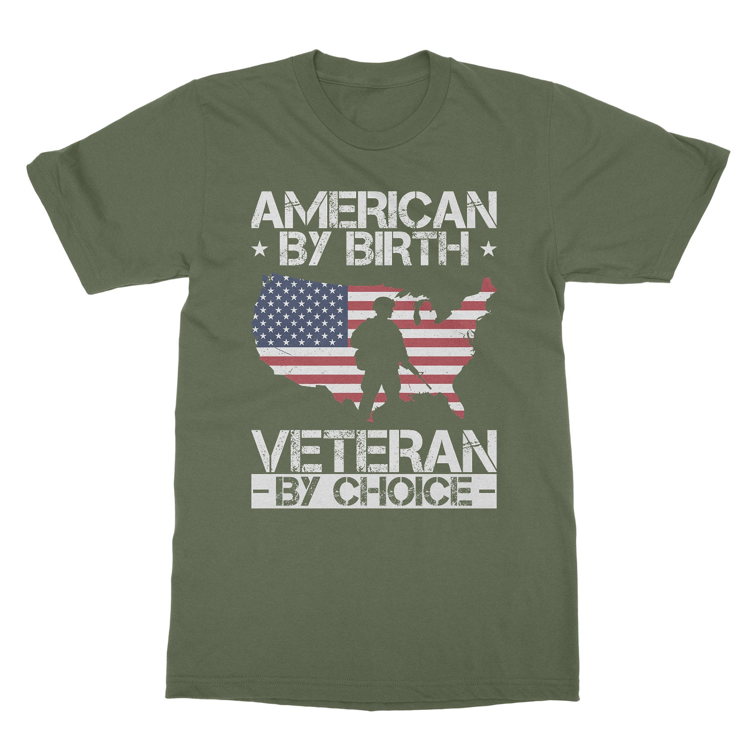 American By Birth Veteran By Choice Memorial Day Unisex T-Shirt