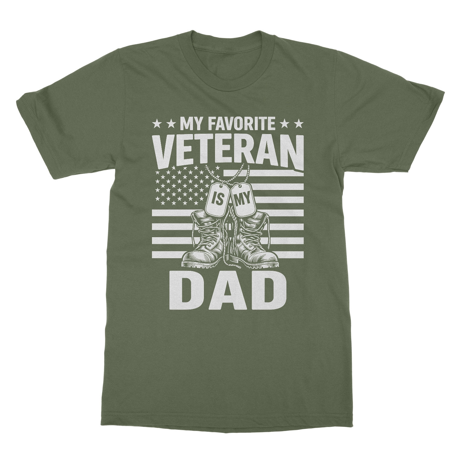 My Favorite Veteran Is My Dad Memorial Day Unisex T-Shirt