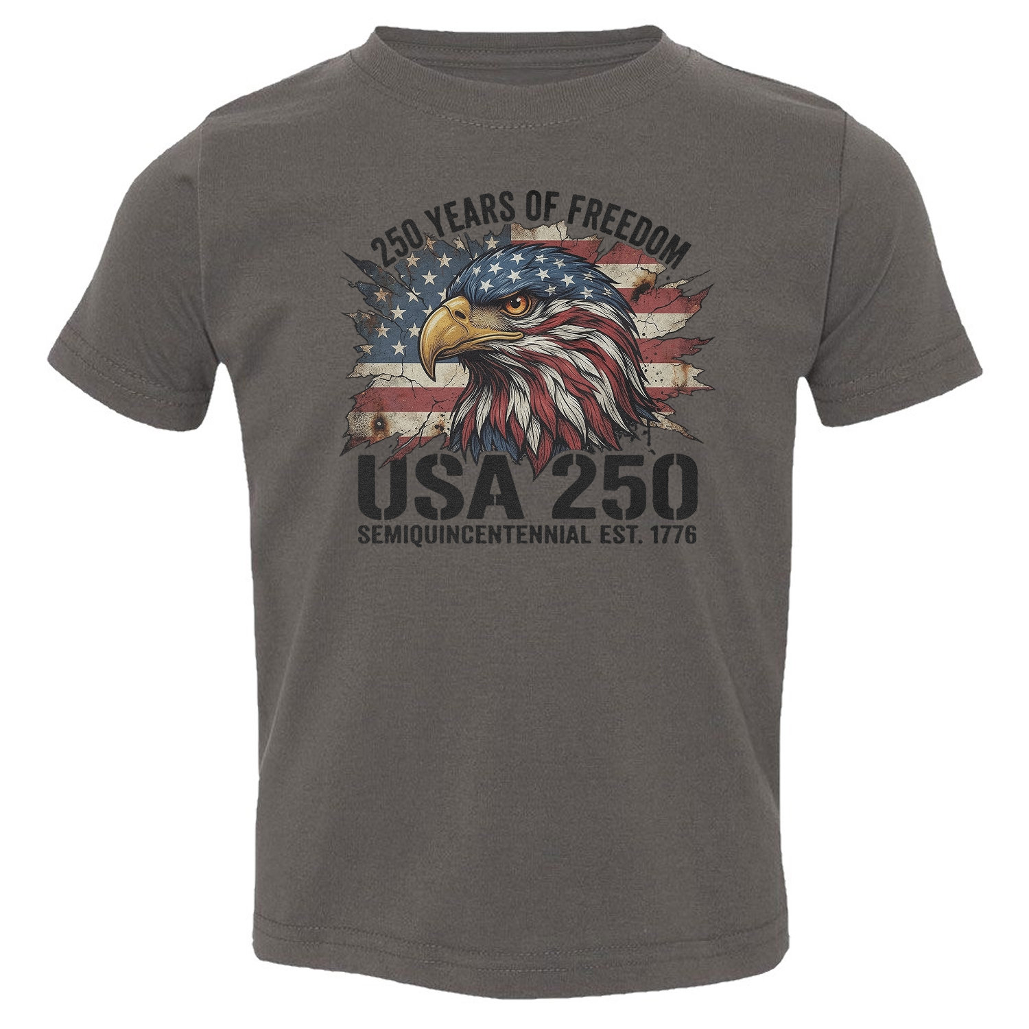 USA 250 Patriotic Eagle Freedom Anniversary Toddler T-Shirt