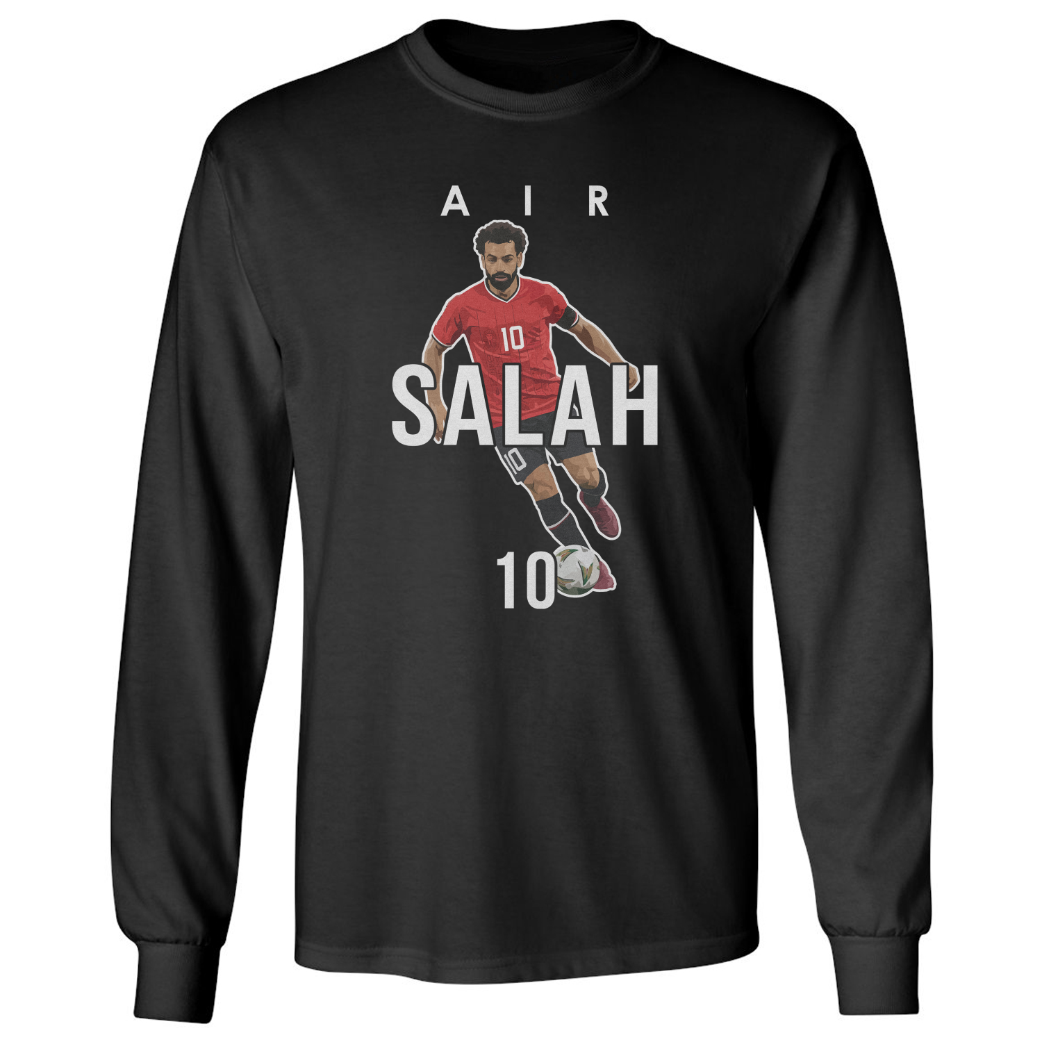 Air Salah 10 Graphic Egypt Soccer Fans Long Sleeve T-Shirt