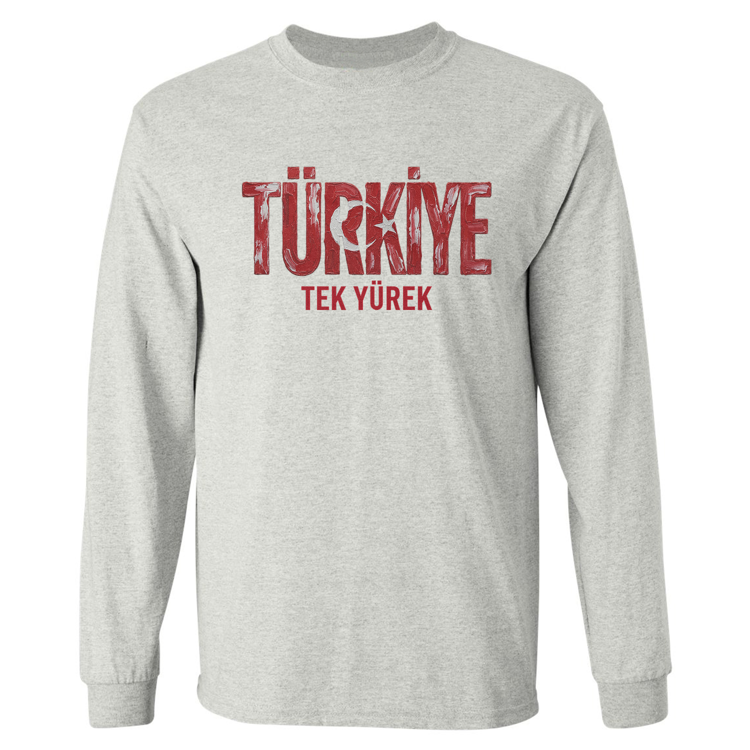 Turkiye Tek Yurek Supporters 2026 Soccer Fans Long Sleeve T-Shirt
