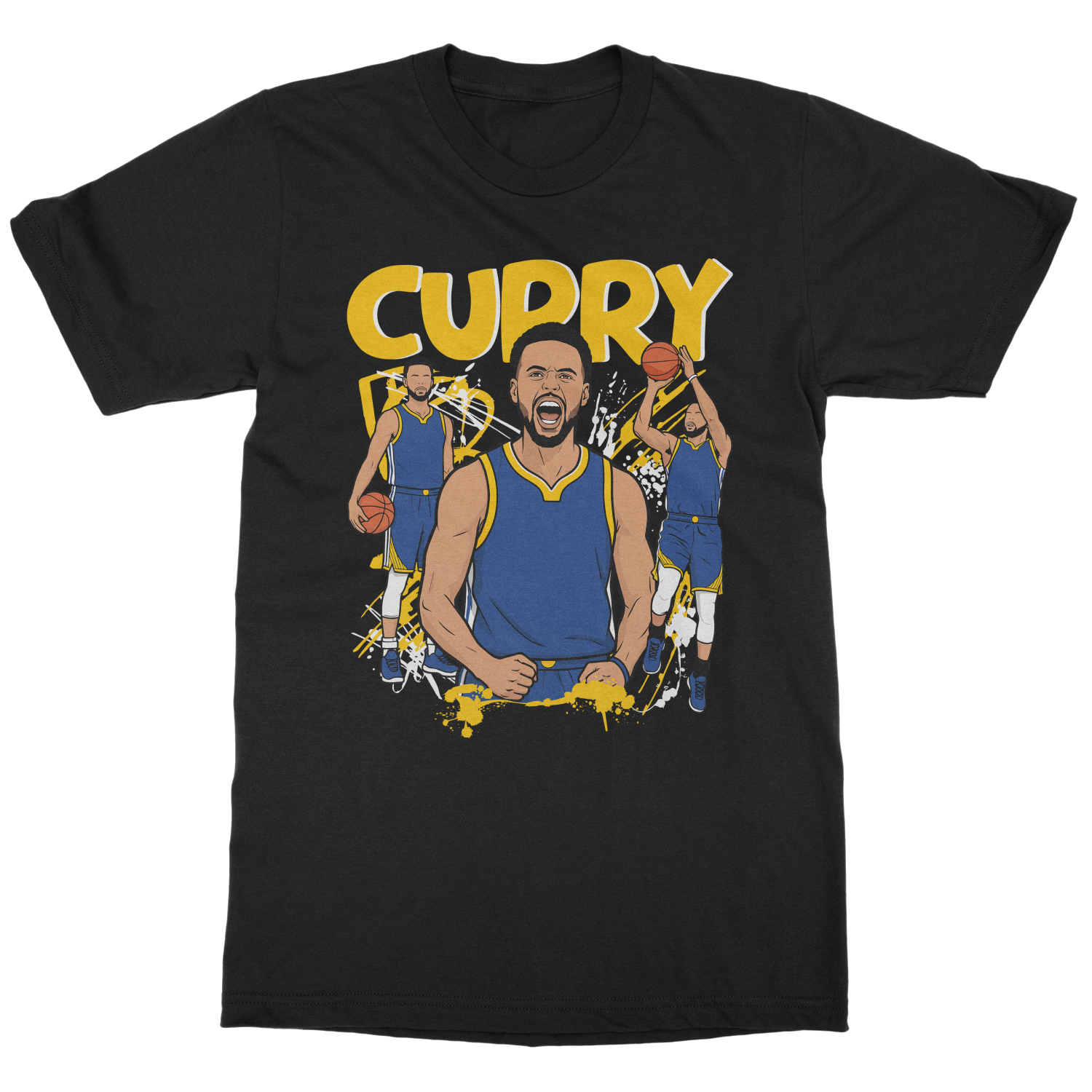 Curry Inspired Collage Graphic The Bay Tribute Unisex T-Shirt