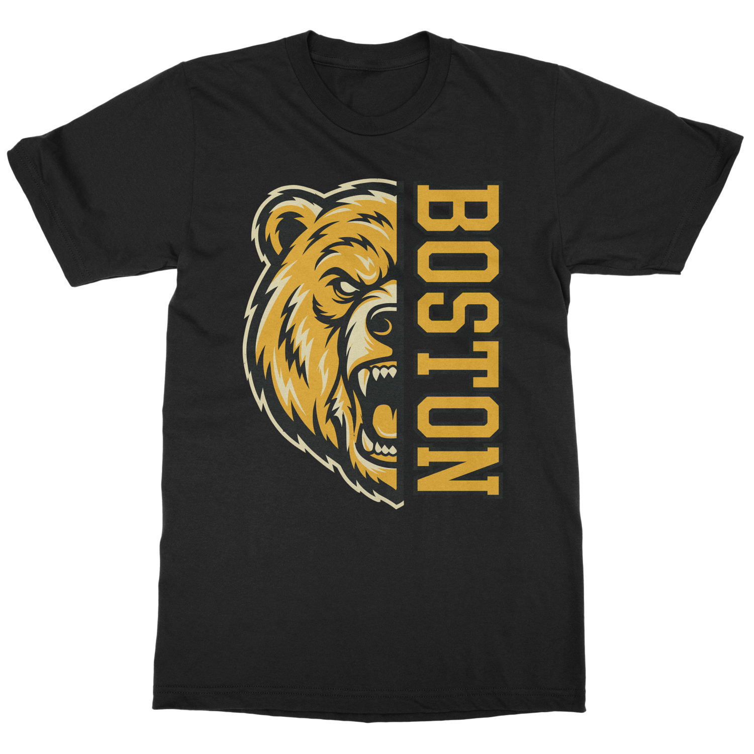 Cool Boston Inspired Bear Graphic Sports Fans Unisex T-Shirt
