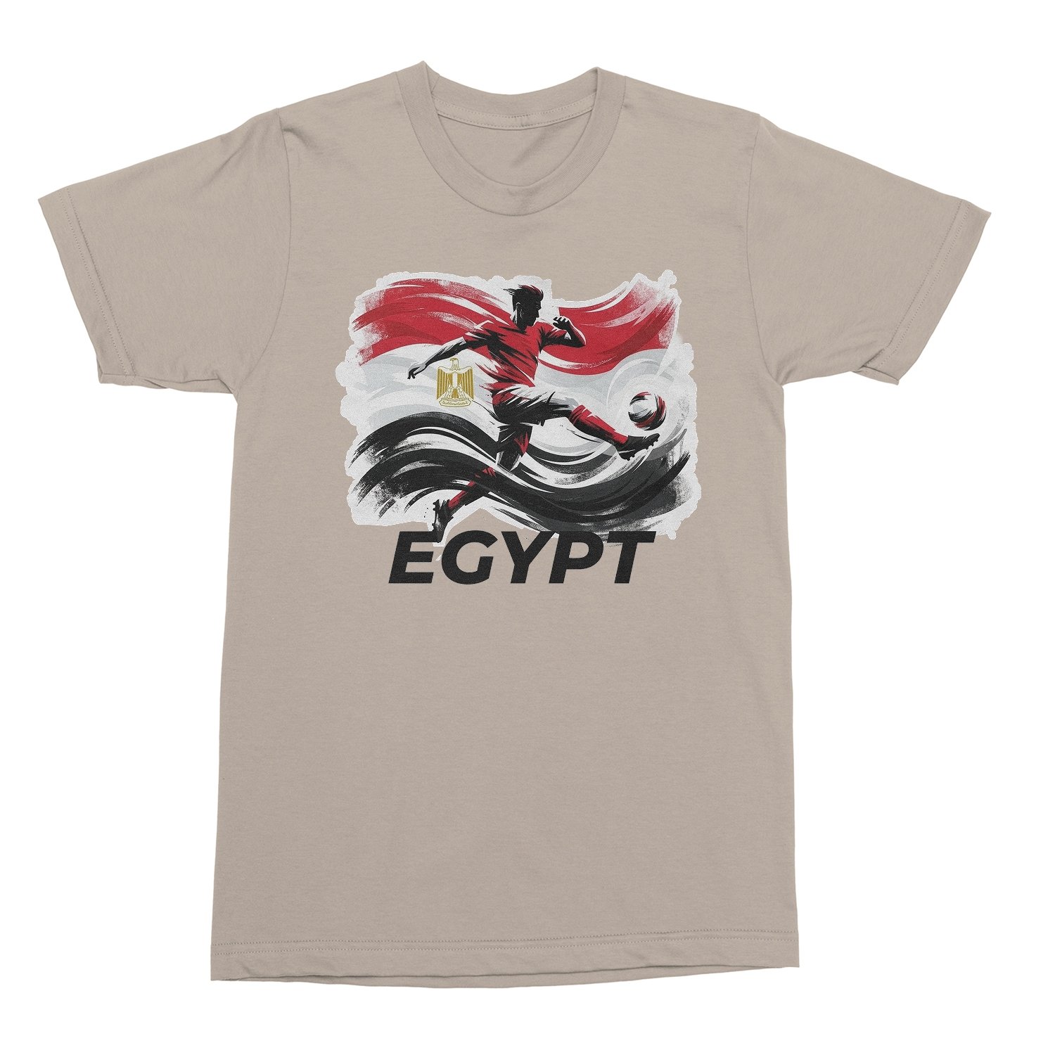 Egypt Inspired Flag Graphic – World Sports Fans Unisex T-Shirt