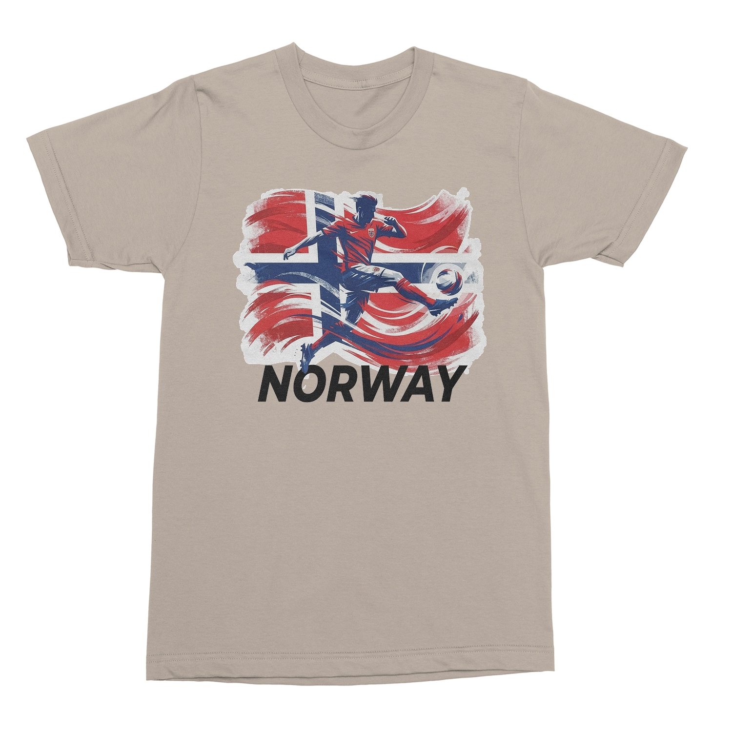 Norway Inspired Flag Graphic – World Sports Fans Unisex T-Shirt