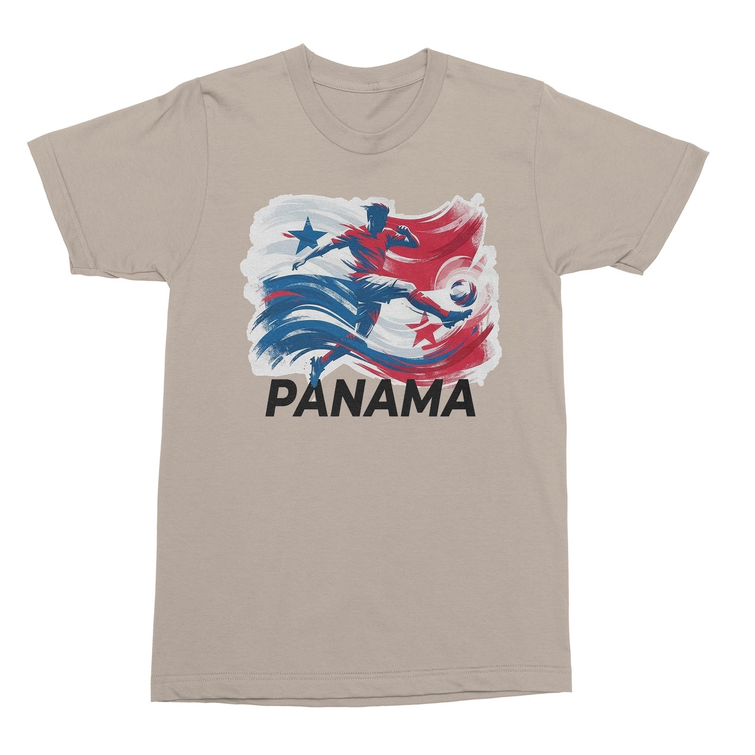 Panama Inspired Flag Graphic – World Sports Fans Unisex T-Shirt