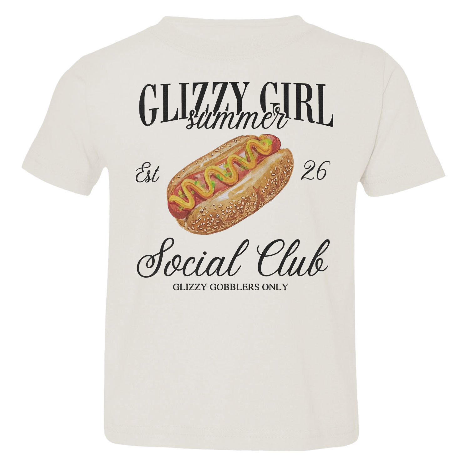 Hot Dog Summer Social Club Funny Wiener Gobbler Toddler T-Shirt
