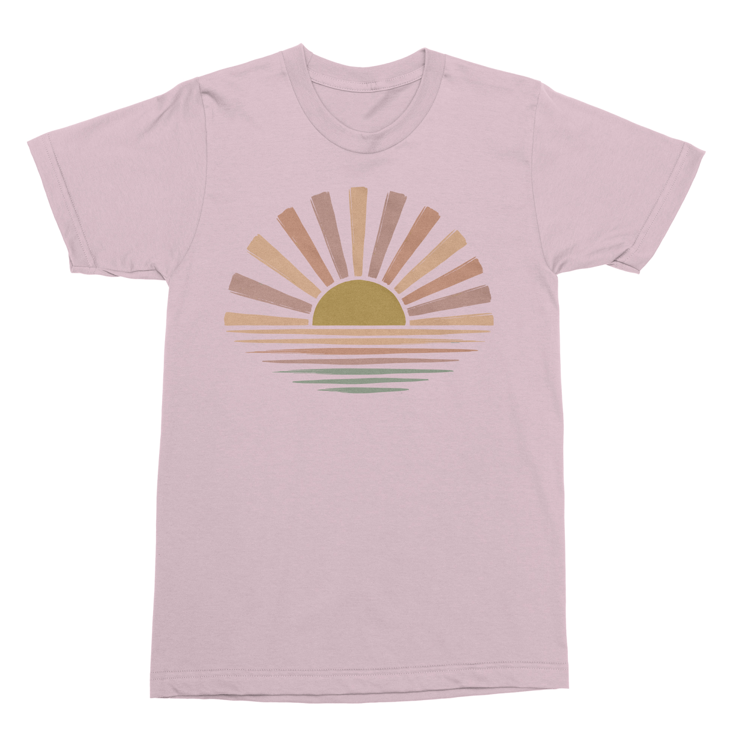 Retro Sunset Graphic Vintage Summer Sun Beach Unisex T-Shirt