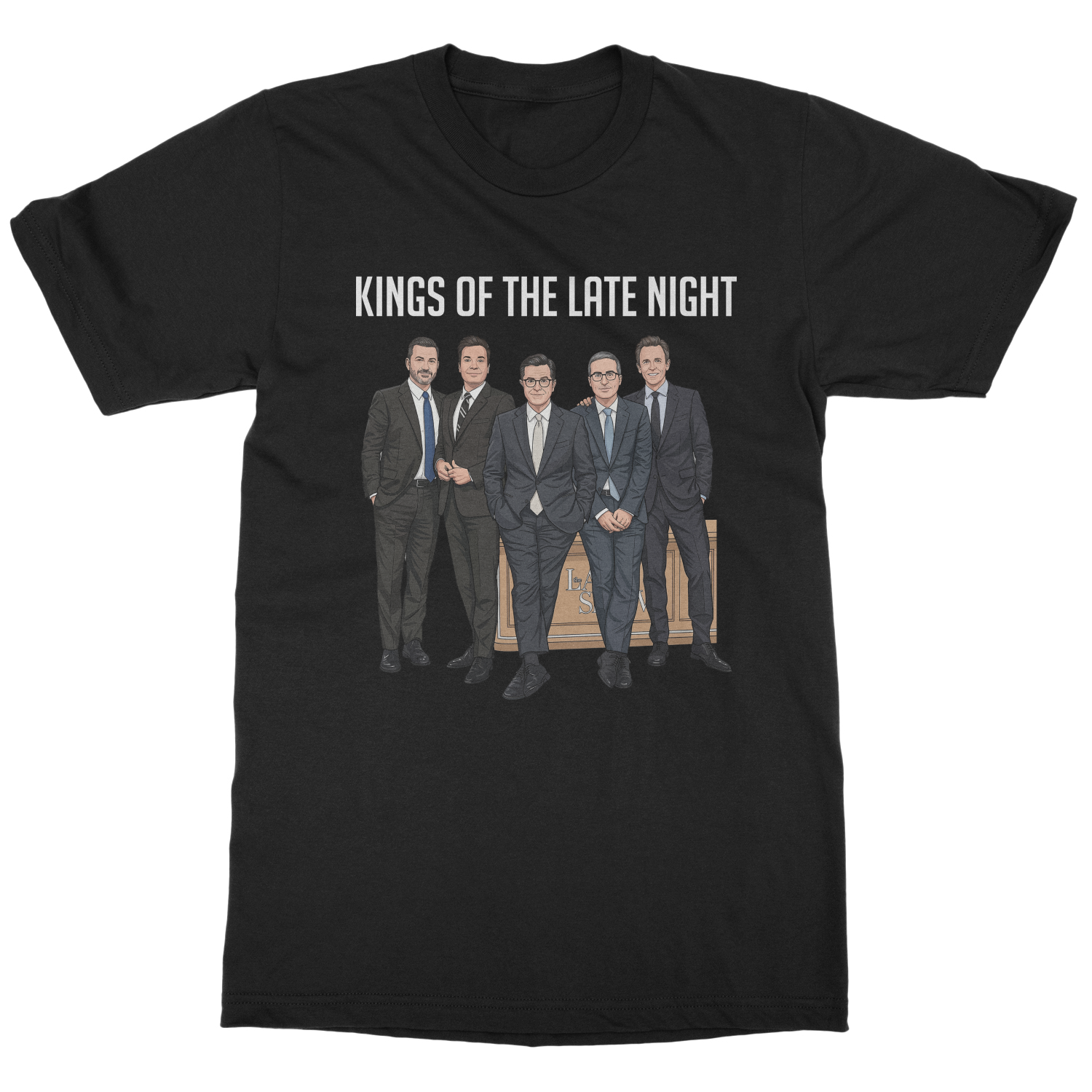 Colbert Fallon Kimmel Kings Of The Late Night Unisex T-Shirt