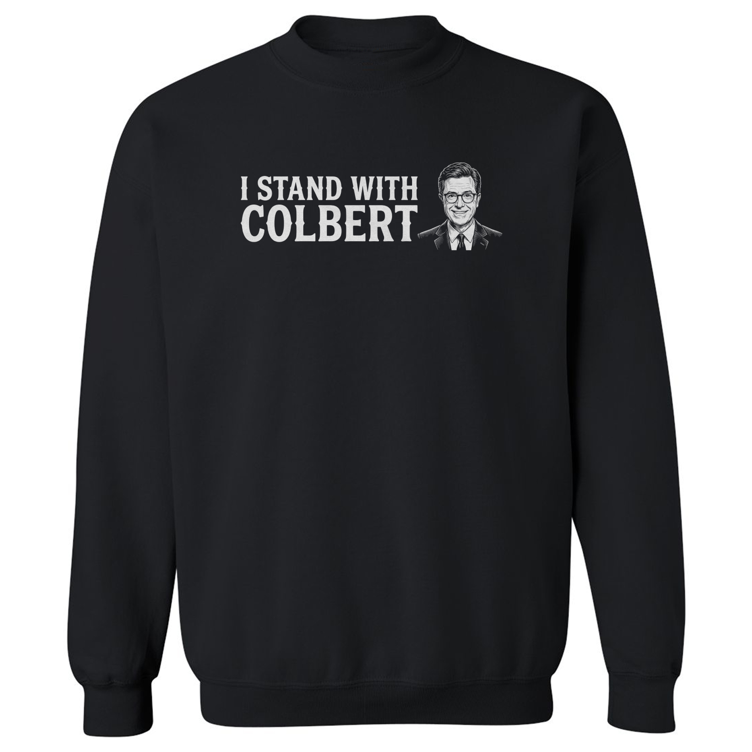 I Stand With Colbert 2026 Last Show Tribute Unisex Crewneck Sweatshirt
