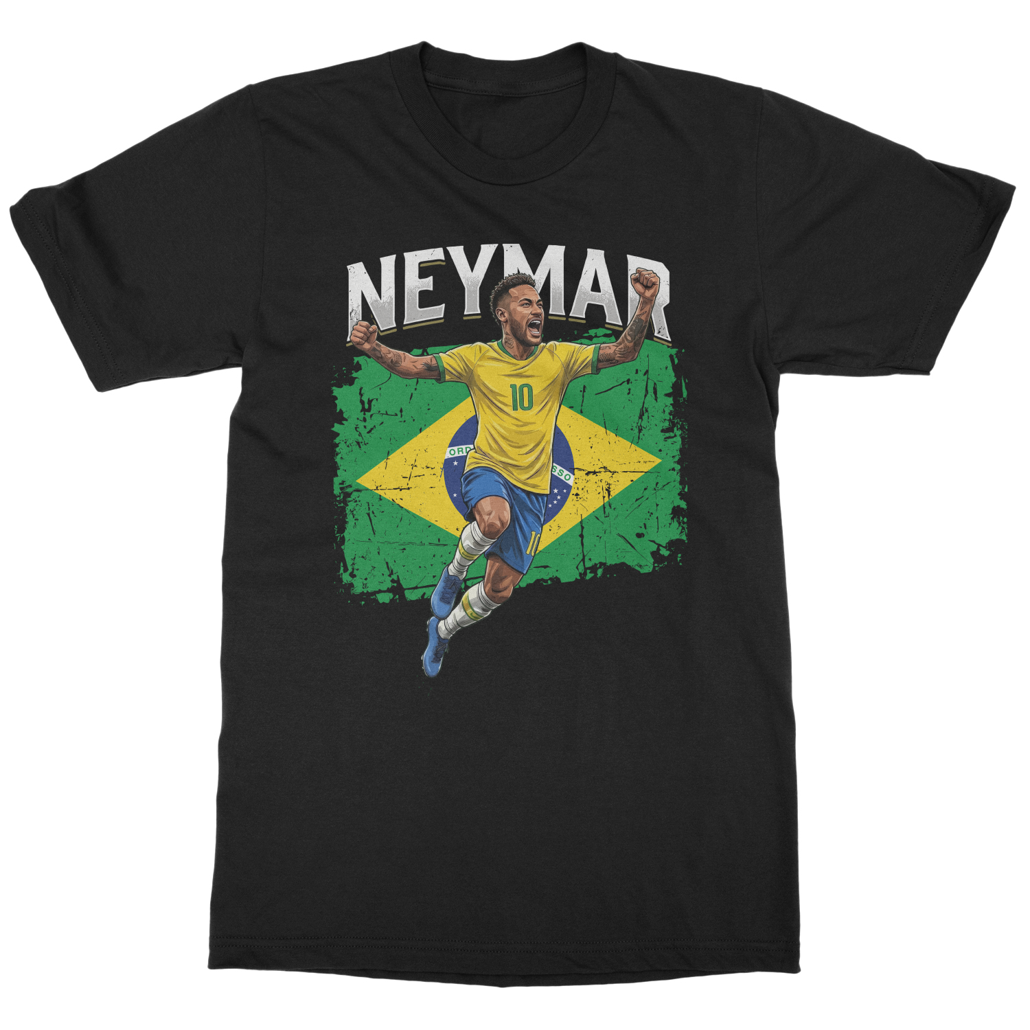 Ney Inspired Graphic Brazil Fans Soccer Pride Unisex T-Shirt
