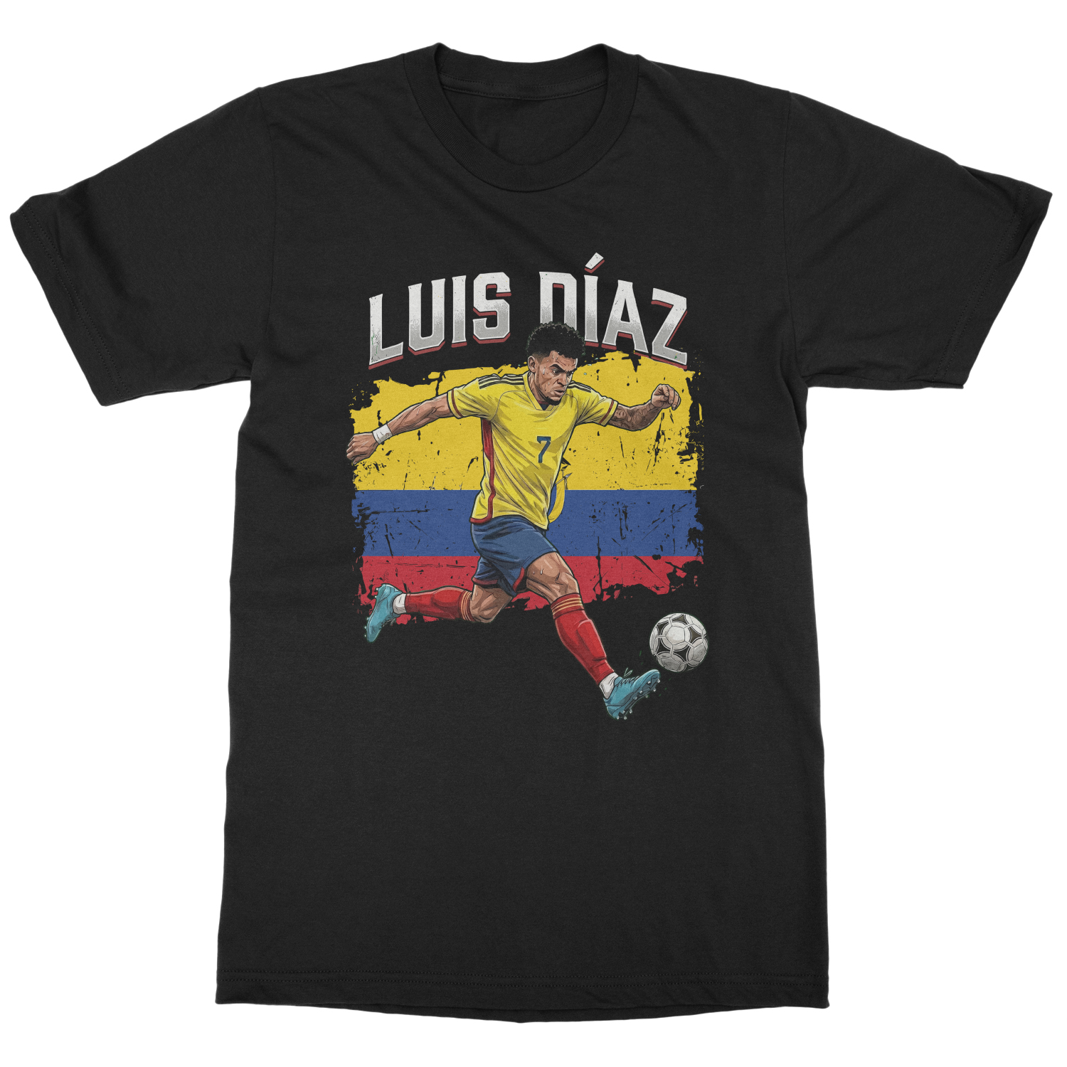 Luis Diaz Inspired Graphic Colombia Fans Soccer Pride Unisex T-Shirt