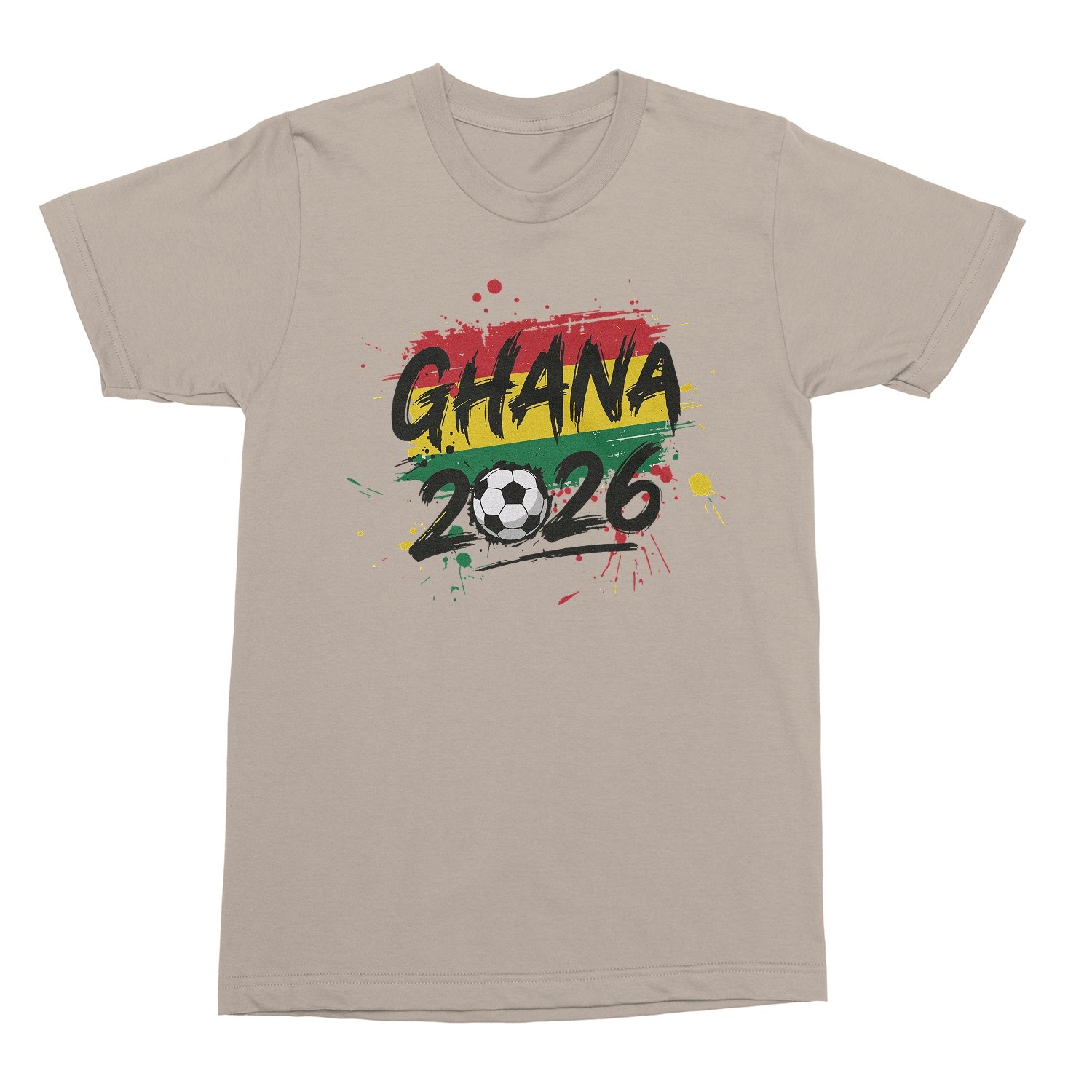 Ghana Inspired Soccer Graphic – 2026 World Fans Unisex T-Shirt
