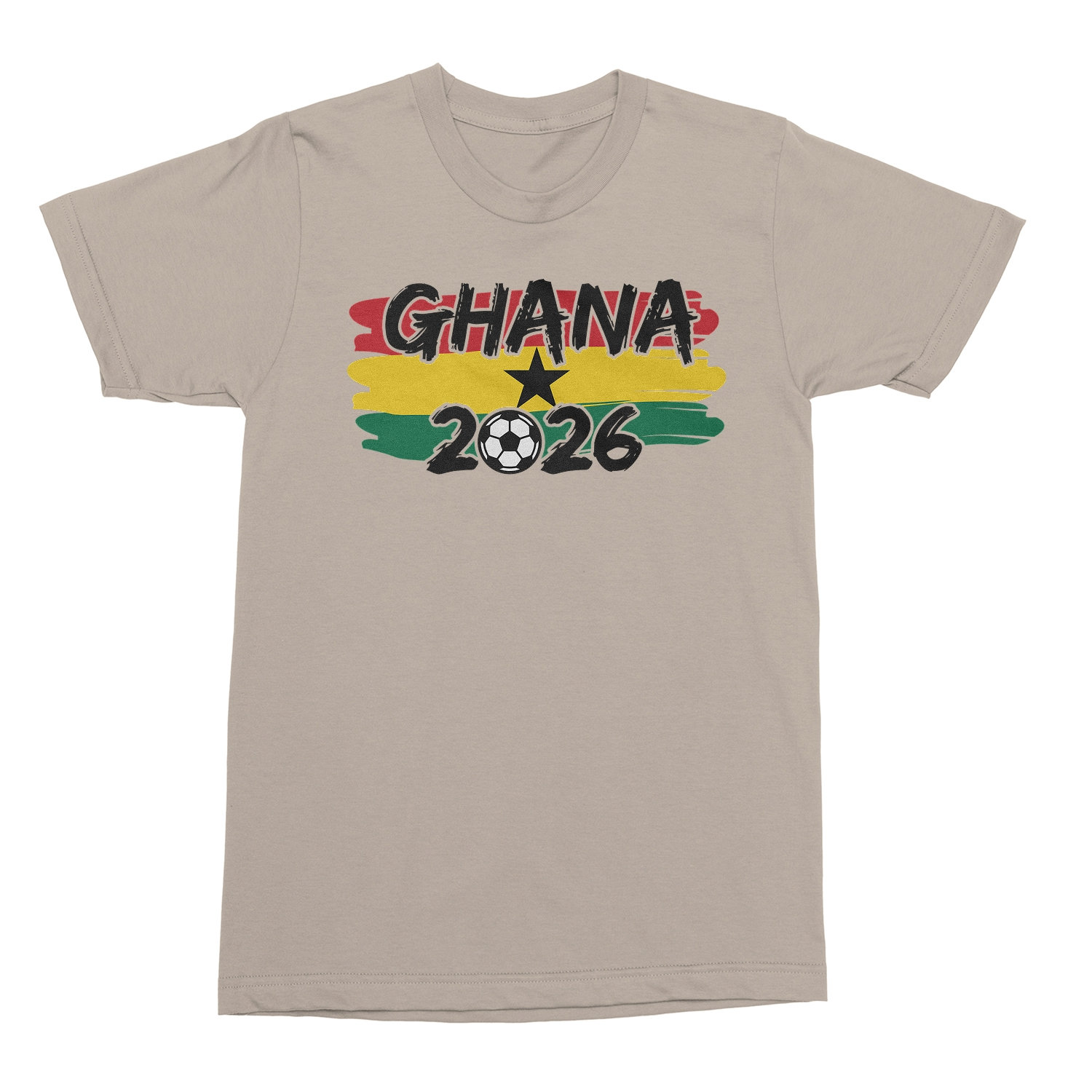 Ghana Tribute Flag Graphic – 2026 Soccer Fans Unisex T-Shirt