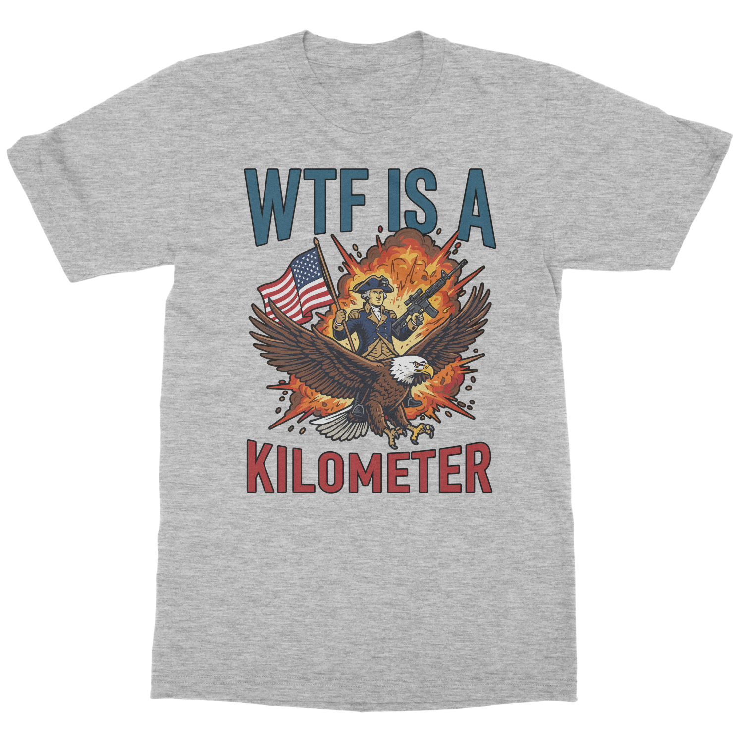 What Is A Kilometer Soldier Eagle 4th of July Unisex T-Shirt