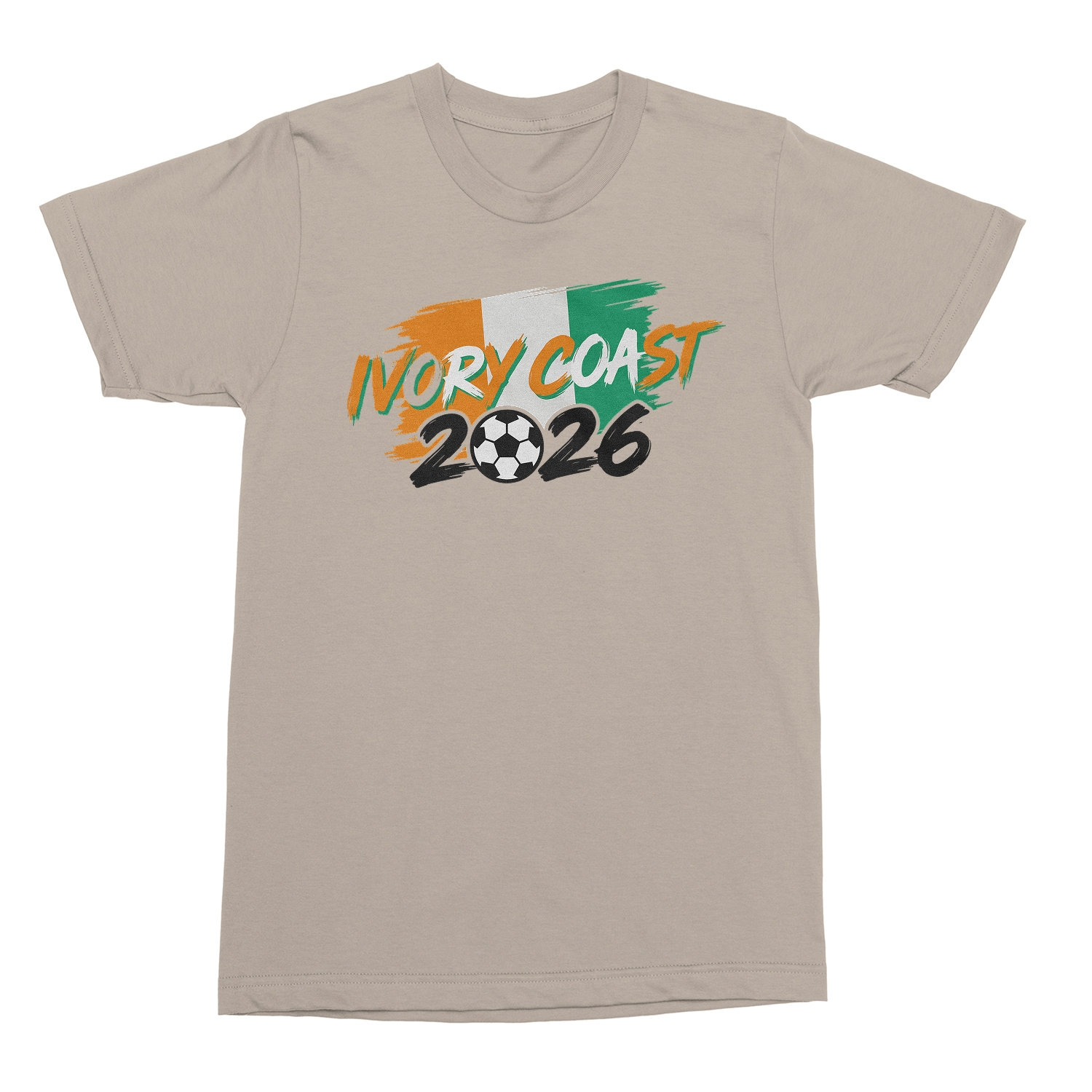 Ivory Coast Tribute Flag Graphic – 2026 Soccer Fans Unisex T-Shirt