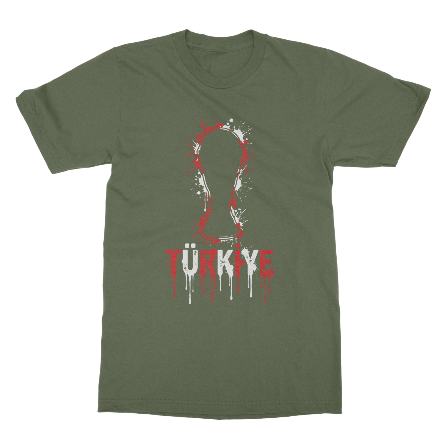 Turkiye Trophy Splash Graphic Soccer Fans Tribute Unisex T-Shirt
