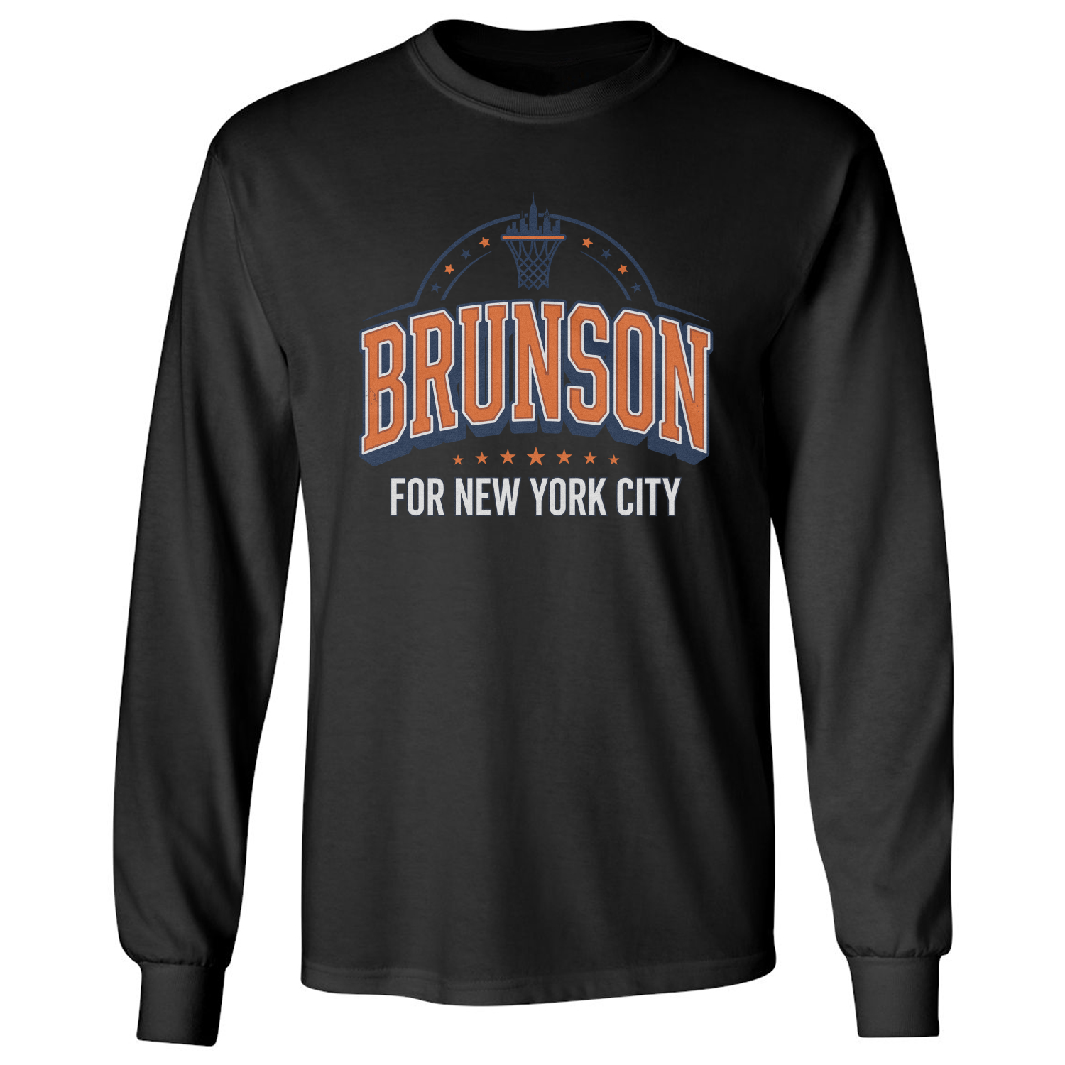 Brunson For New York City Funny Zohran Mayor Parody Long Sleeve T-Shirt