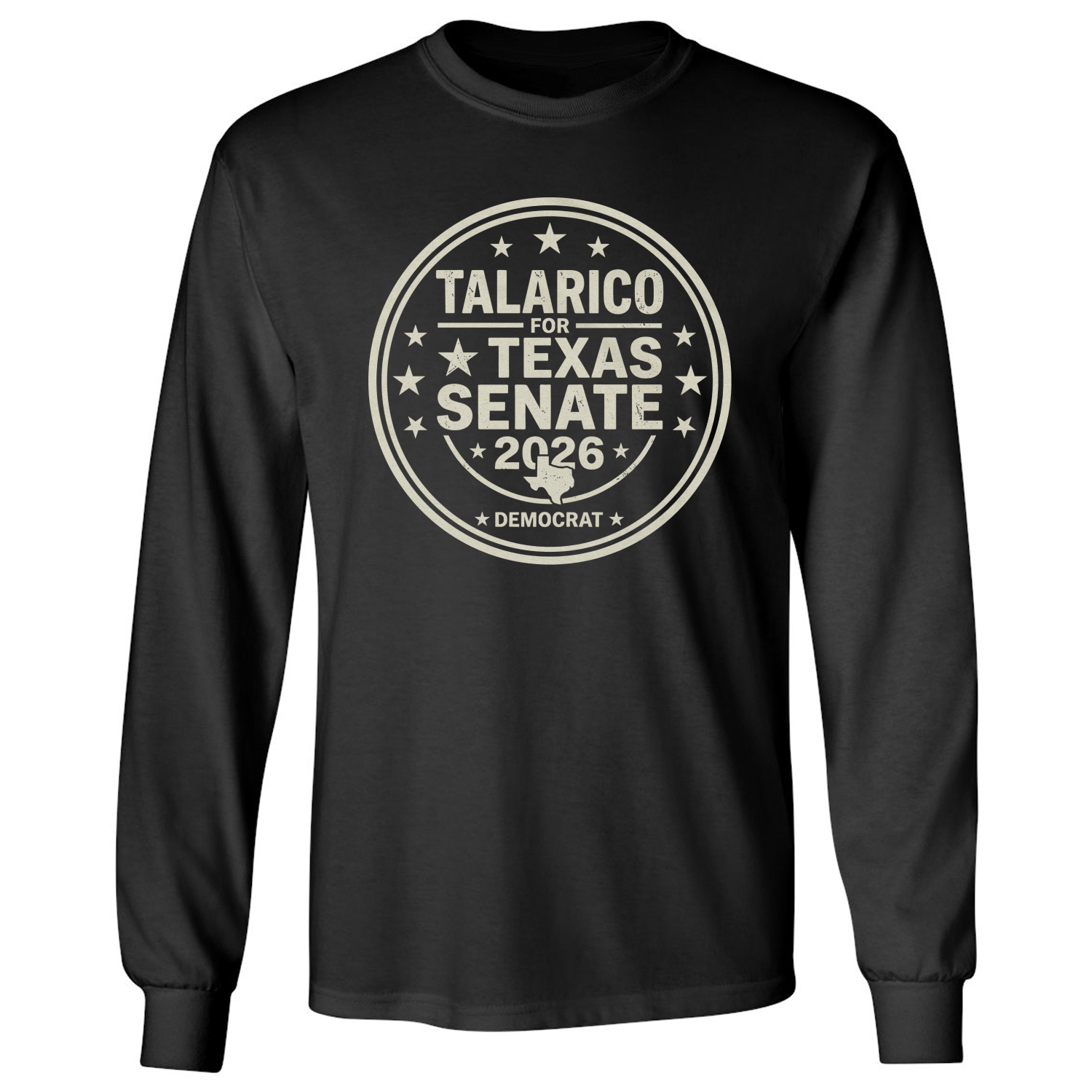 Talarico For Texas Senate 2026 Democrat Supporter Long Sleeve T-Shirt