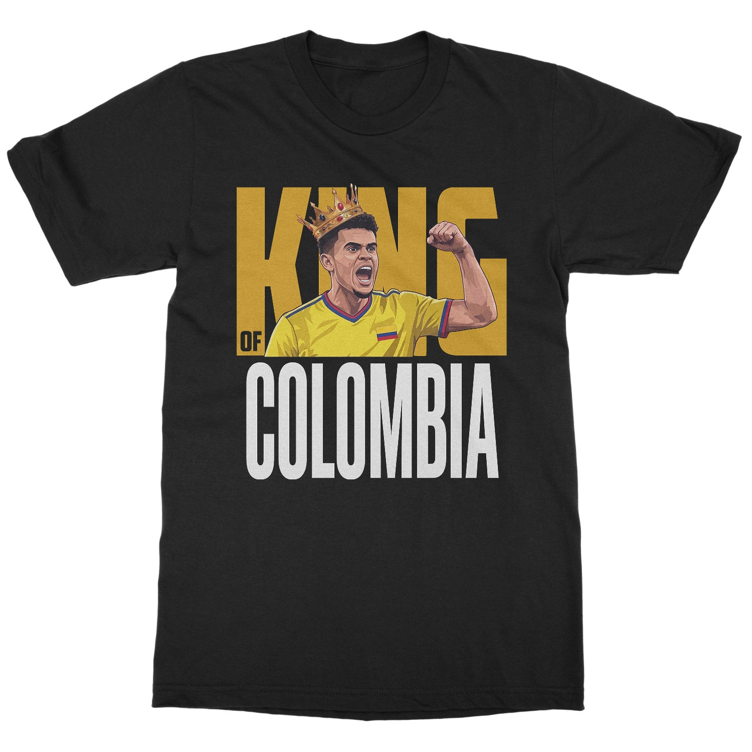 Diaz King of Colombia Graphic Soccer Fans Unisex T-Shirt