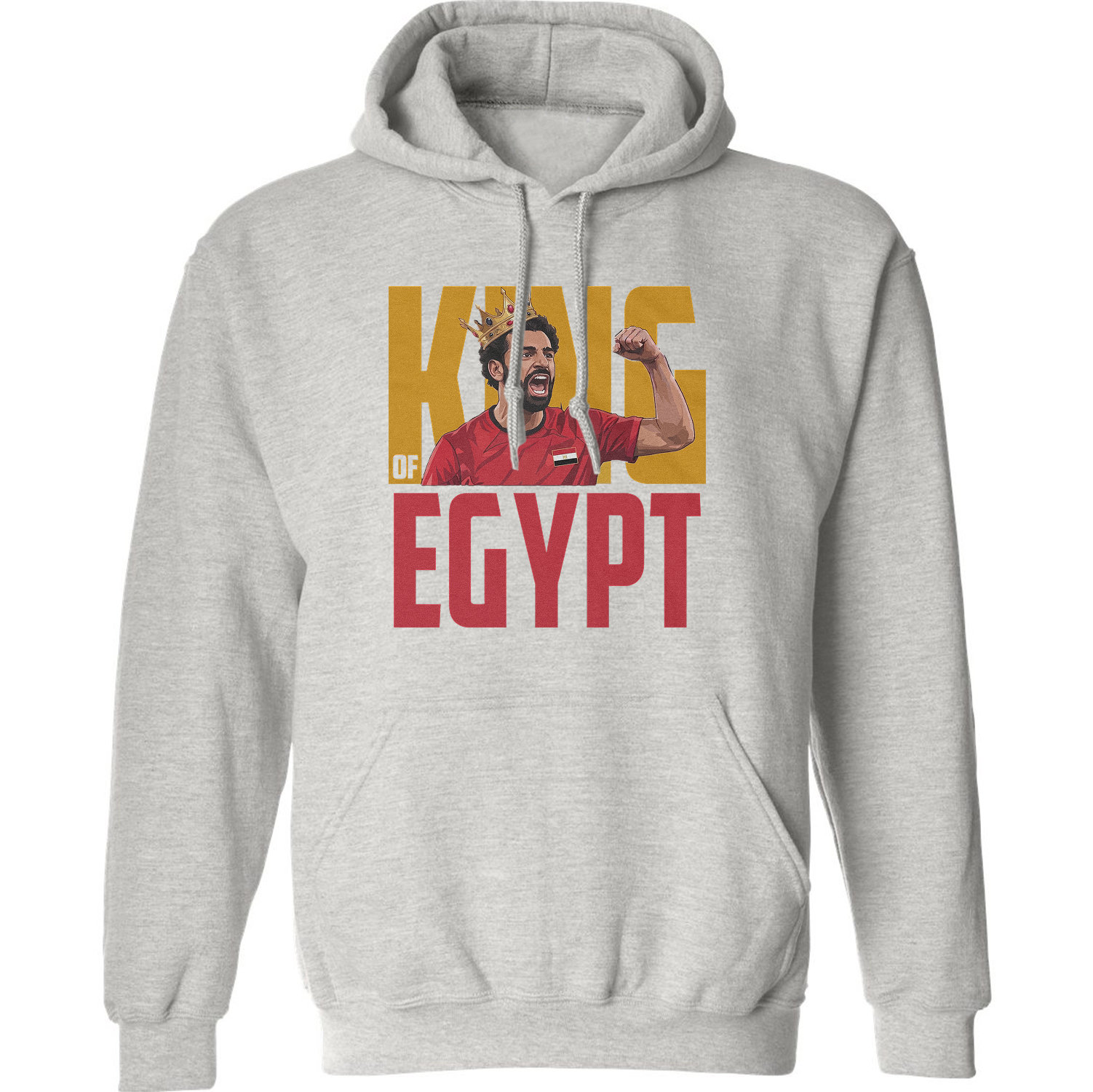 Salah King of Egypt Graphic Soccer Fans Unisex Hooded Sweatshirt