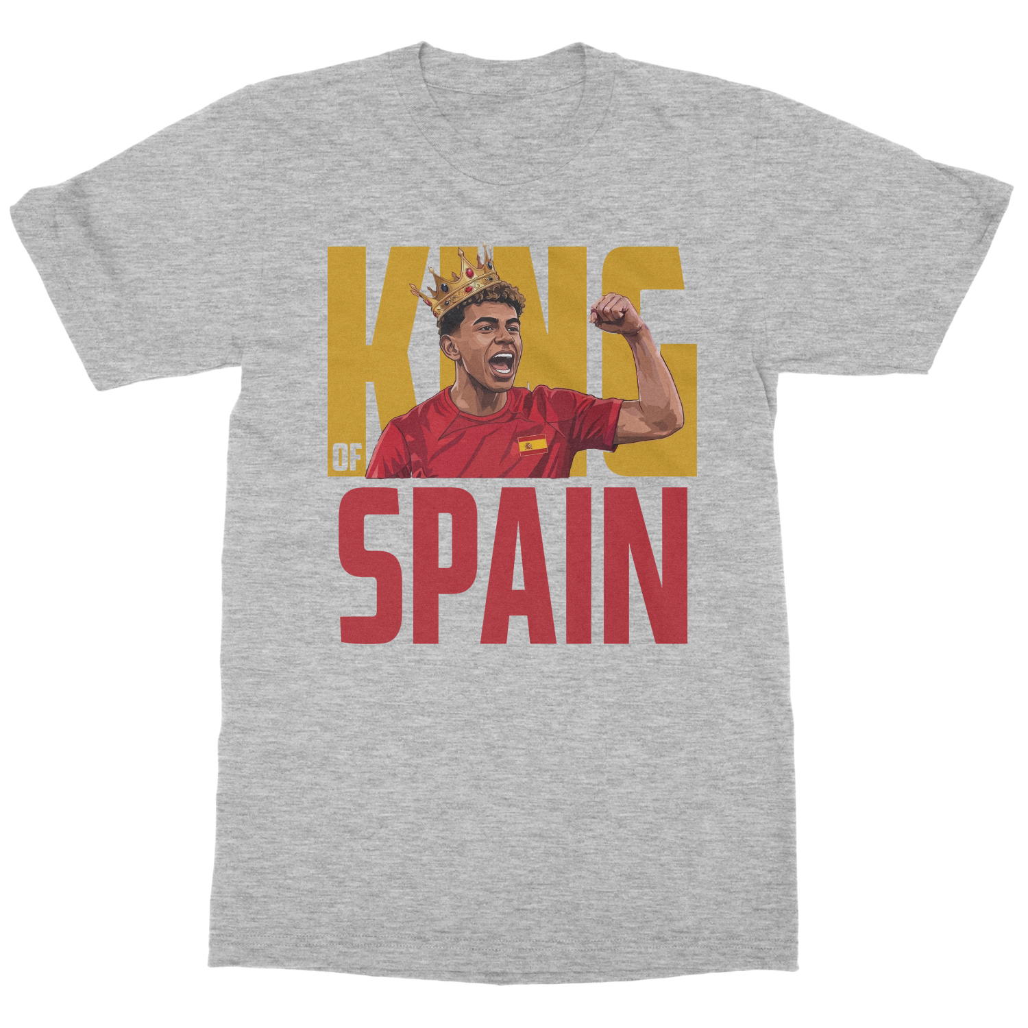 Yamal King of Spain Graphic Soccer Fans Unisex T-Shirt