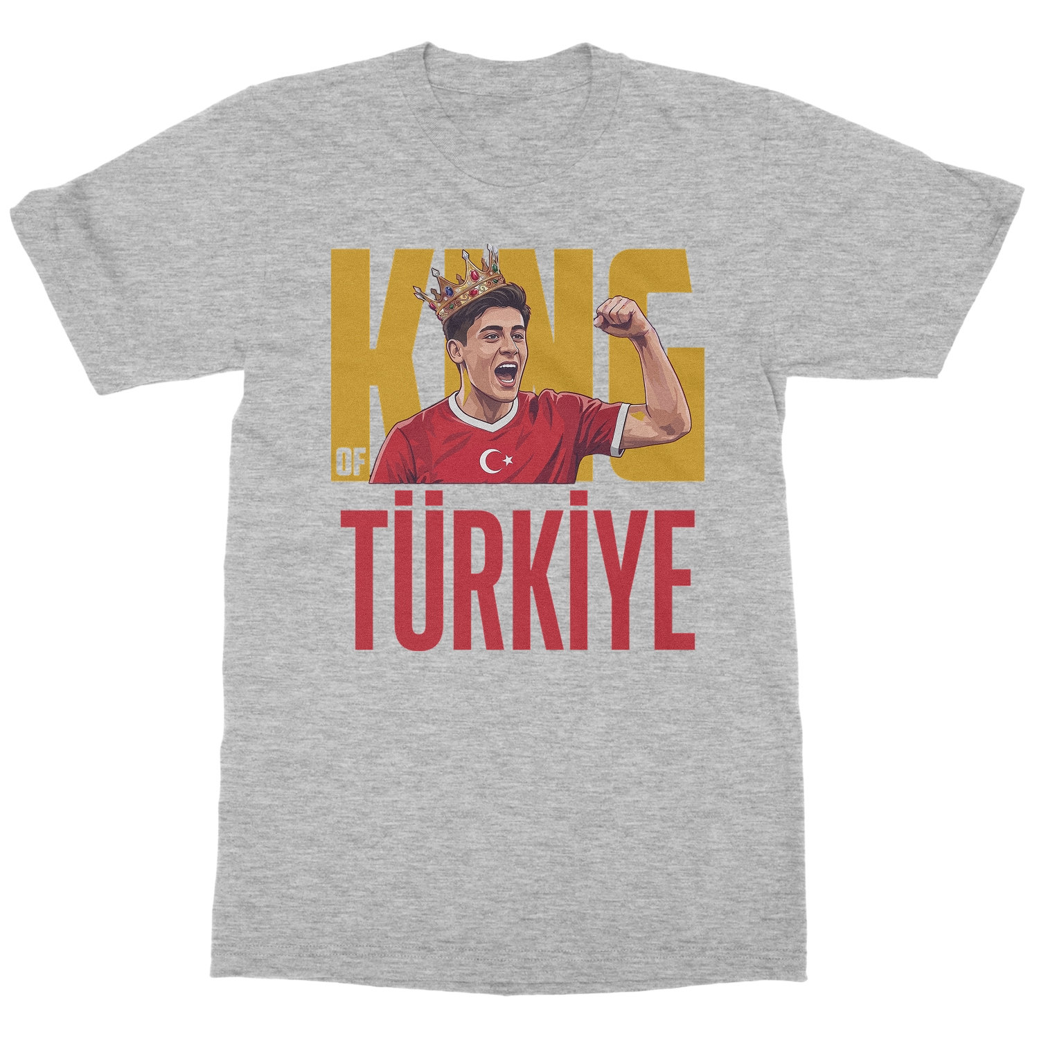 Guler King of Turkiye Graphic Soccer Fans Unisex T-Shirt