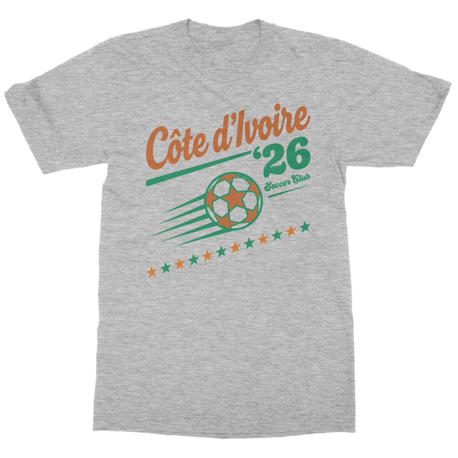 Vintage Ivory Coast 26 Soccer Club Retro Fans Graphic Unisex T-Shirt