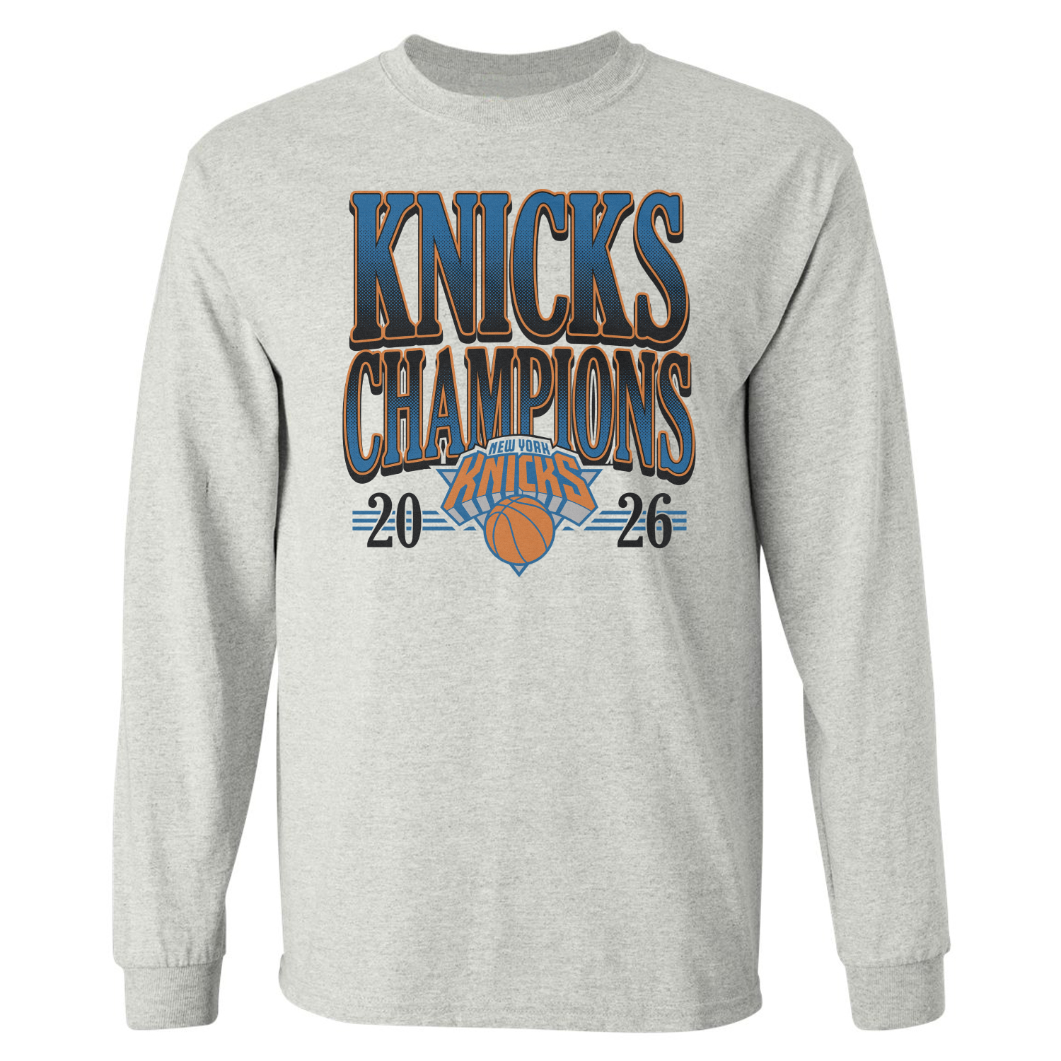 New York Basketball Champions Knicks Fans Long Sleeve T-Shirt