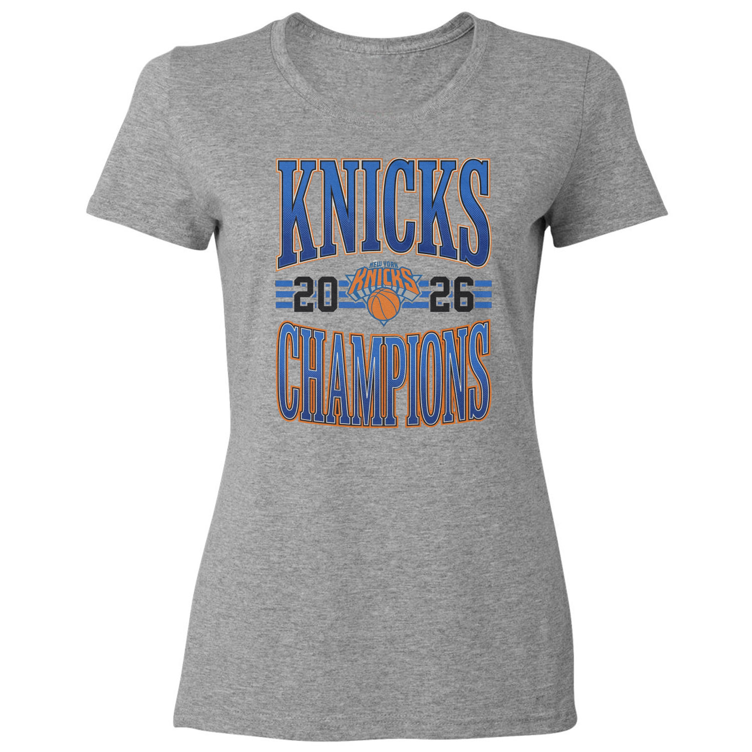 New York Basketball Fans Knicks 2026 Champions Ladies’ Crewneck T-Shirt