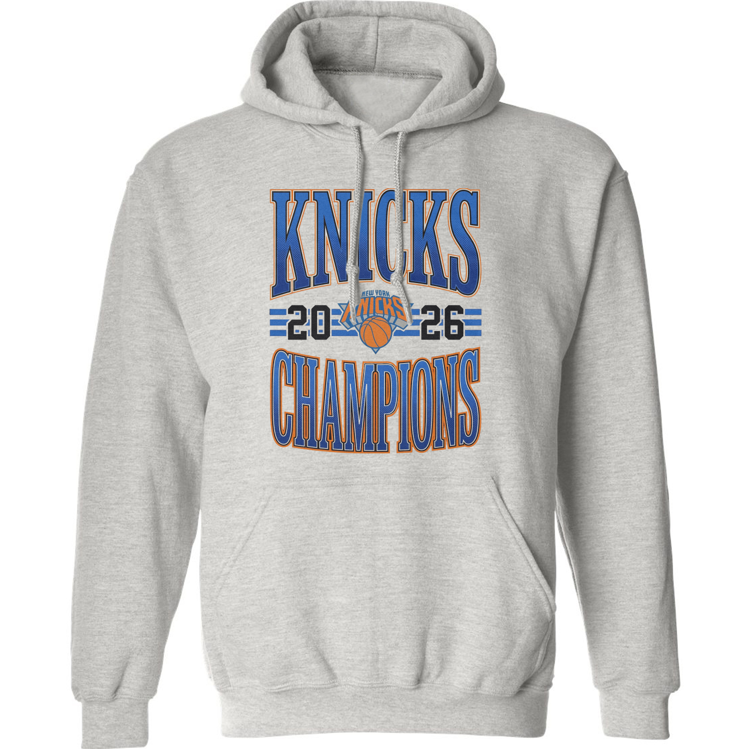 New York Basketball Fans Knicks 2026 Champions Unisex Hooded Sweatshirt