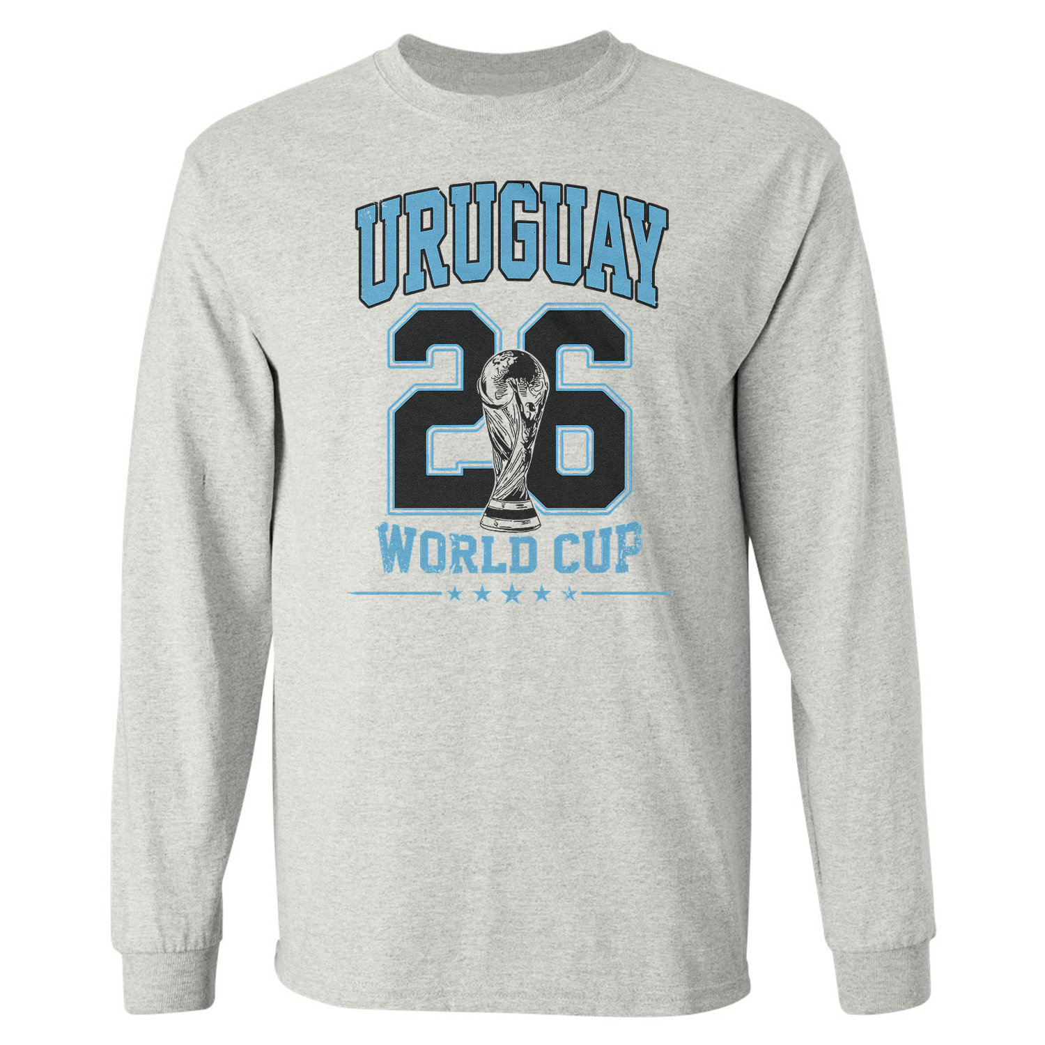 Uruguay 26 Soccer Cup Graphic World Fans Gift Long Sleeve T-Shirt