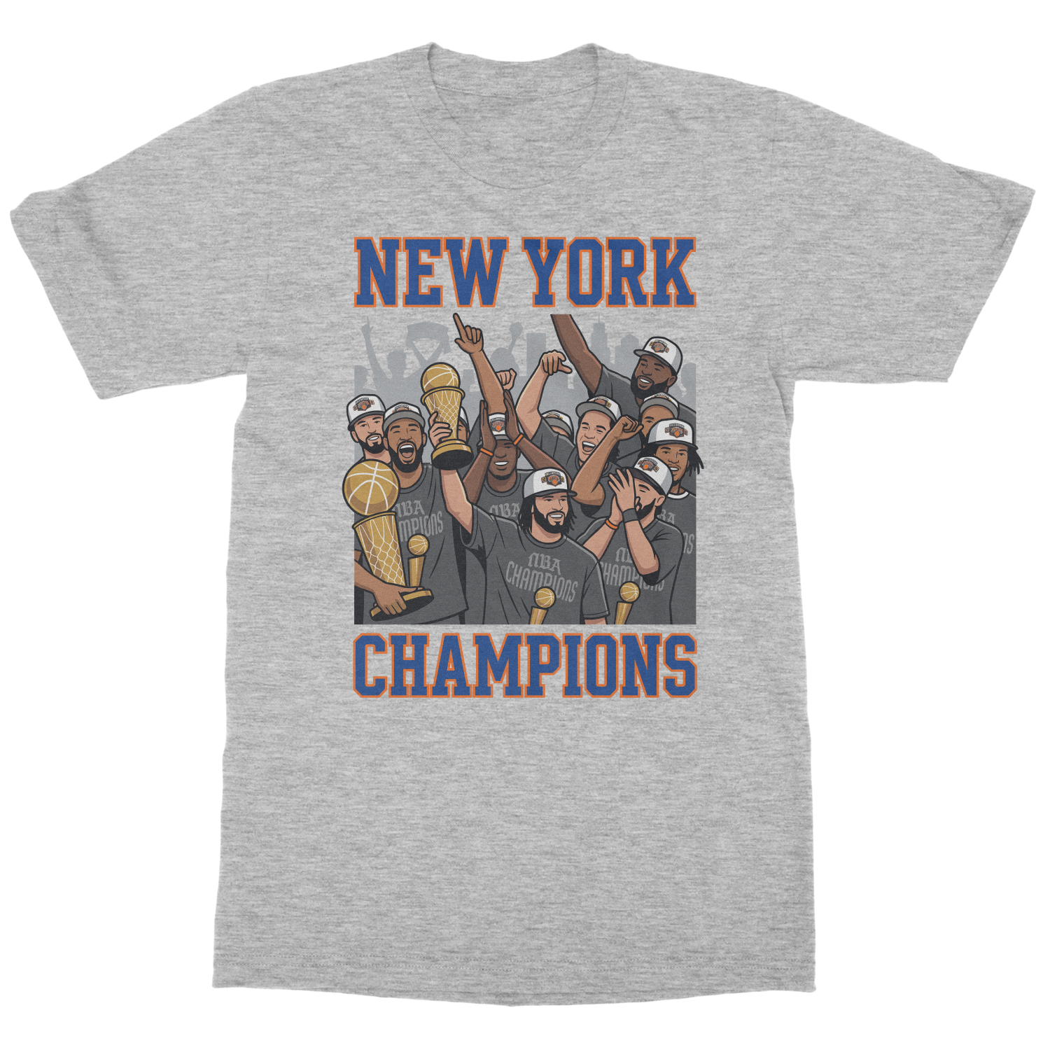 New York Champions 2026 Basketball Trophy Tribute Unisex T-Shirt