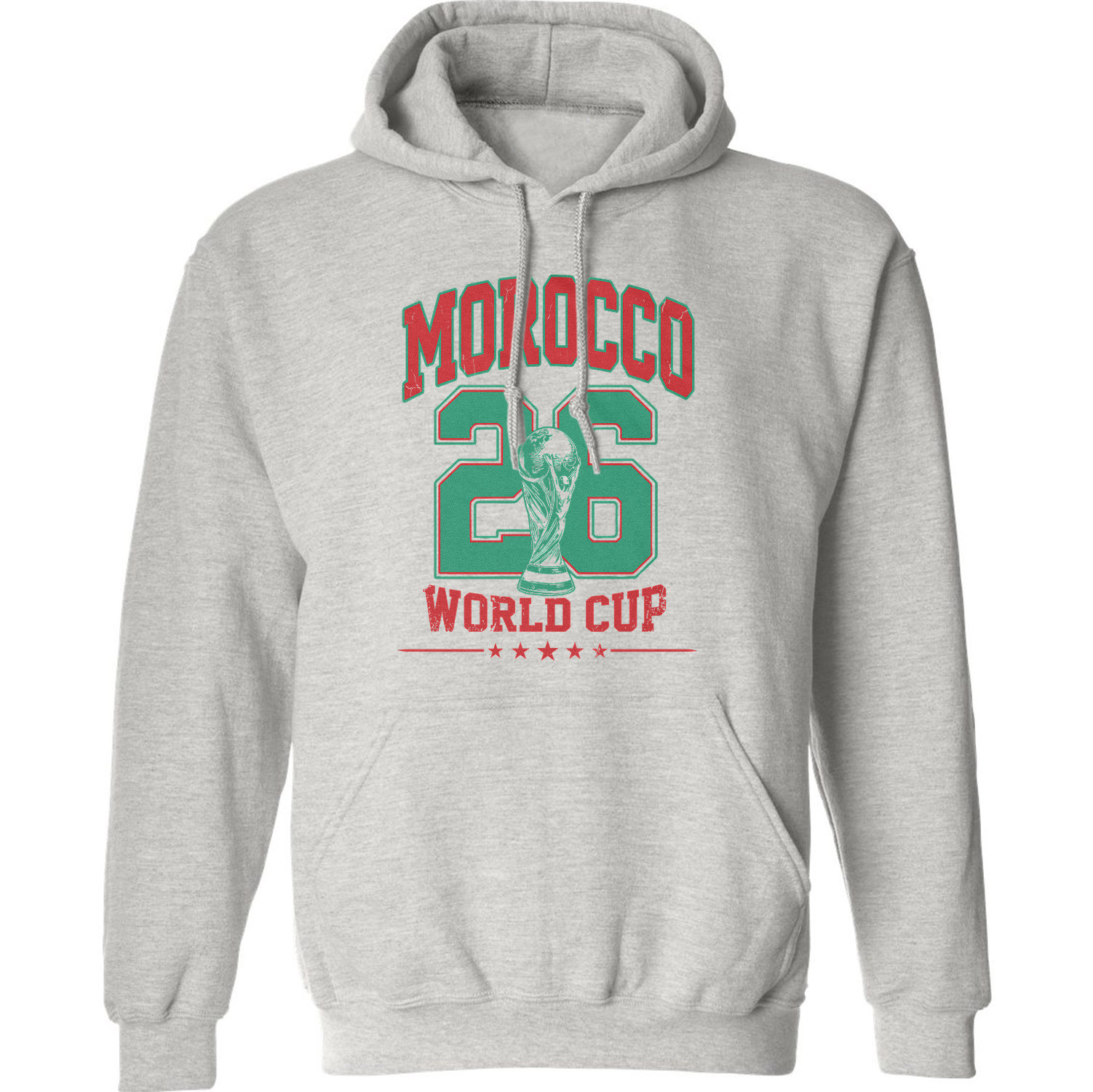 Morocco 26 Soccer Cup Graphic World Fans Gift Unisex Hooded Sweatshirt