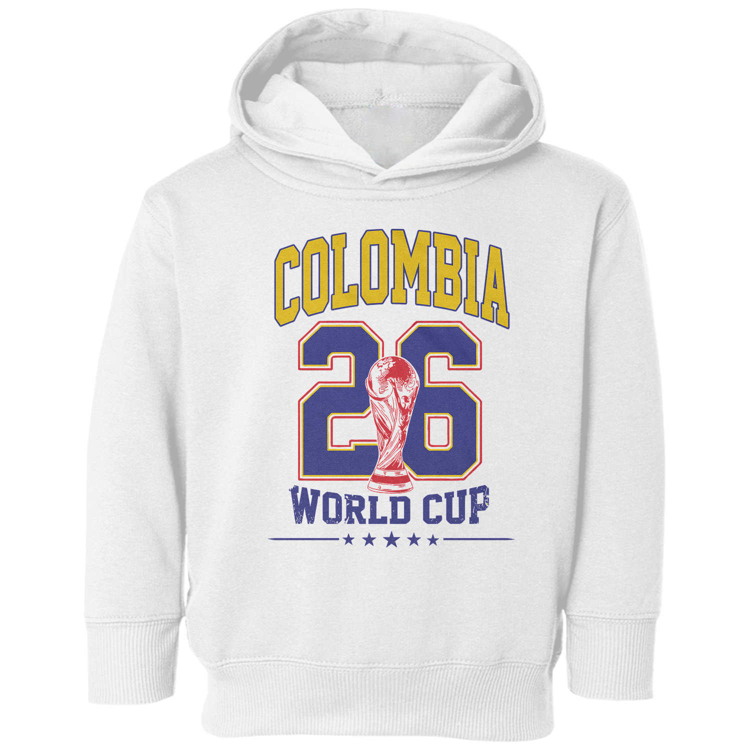 Colombia 26 Soccer Cup Graphic World Fans Gift Toddler Hooded Sweatshirt
