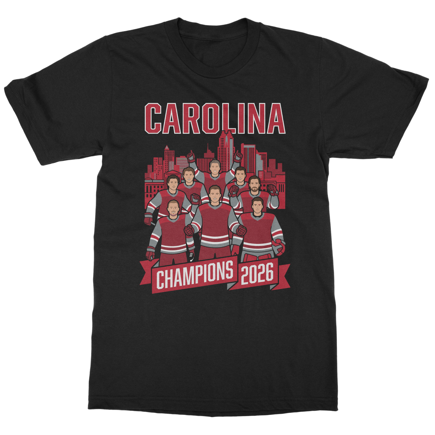 Carolina Champions 2026 Team Tribute Hockey Fans Unisex T-Shirt
