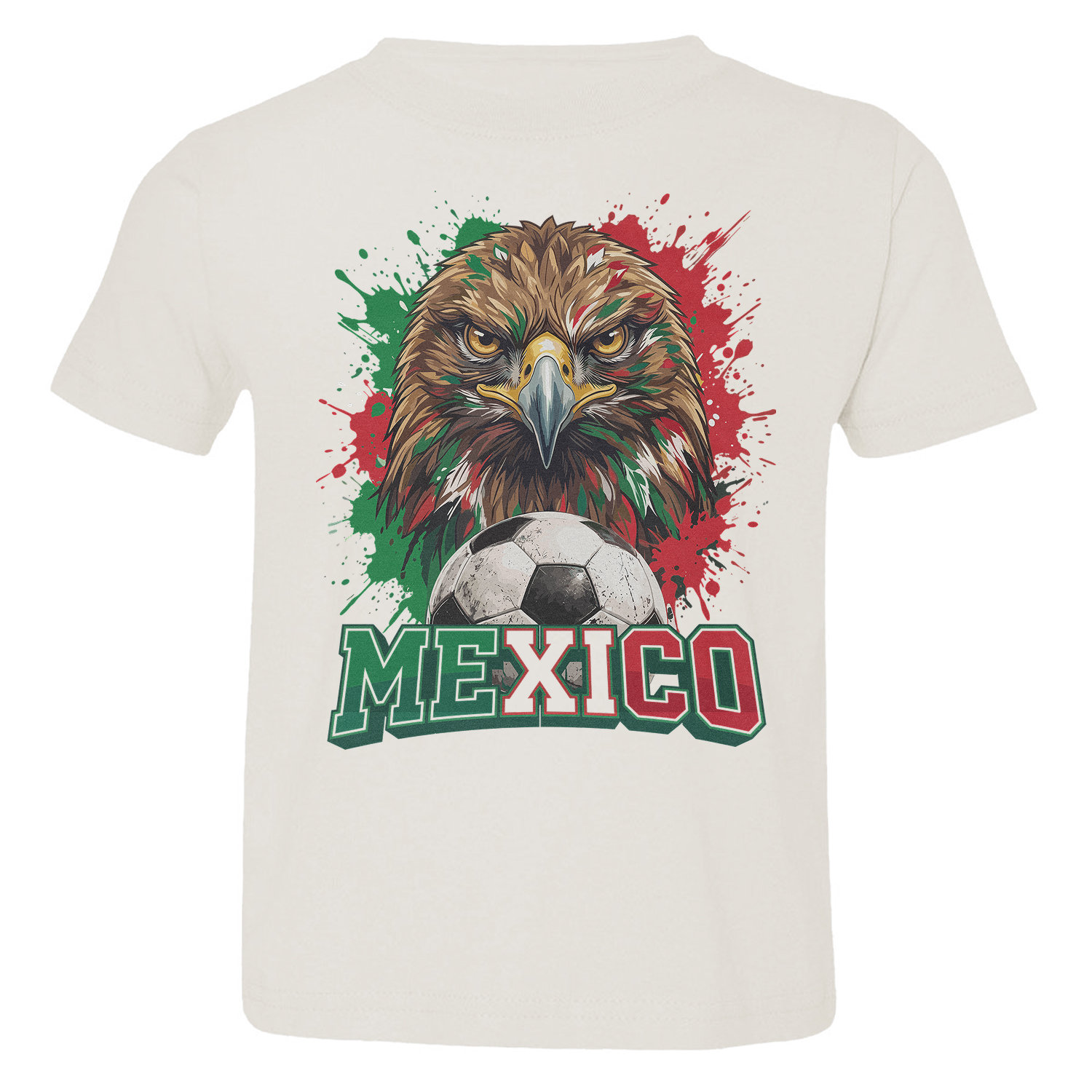 Mexico Eagle Soccer Tribute 2026 Cup Fans Toddler T-Shirt