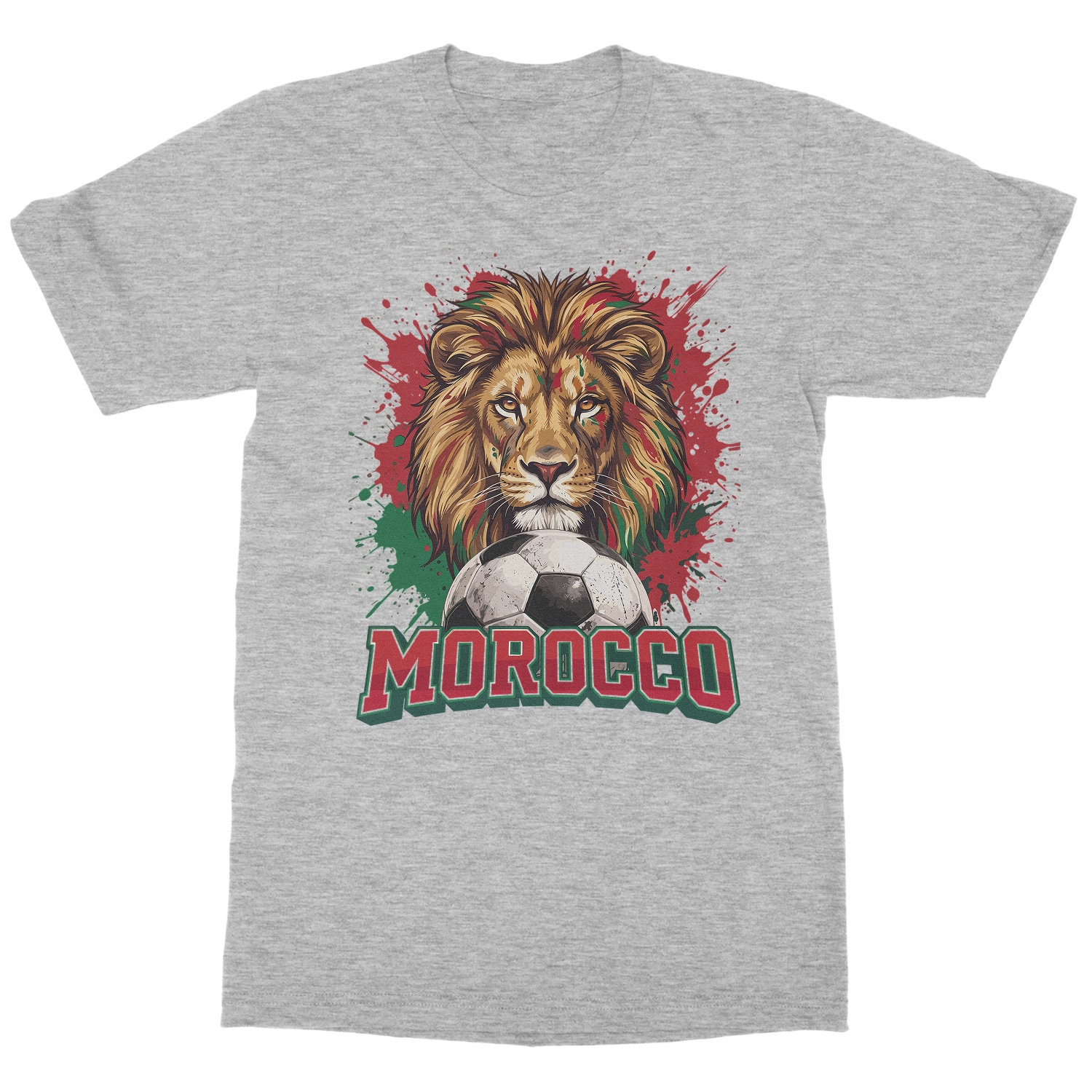 Morocco Lion Soccer Tribute 2026 Cup Fans Unisex T-Shirt