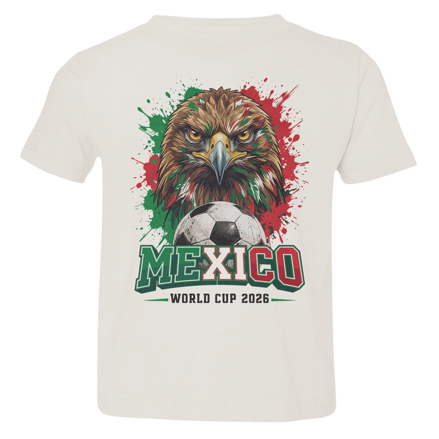 Mexico World Soccer Cup Tribute 2026 Eagle Fans Toddler T-Shirt