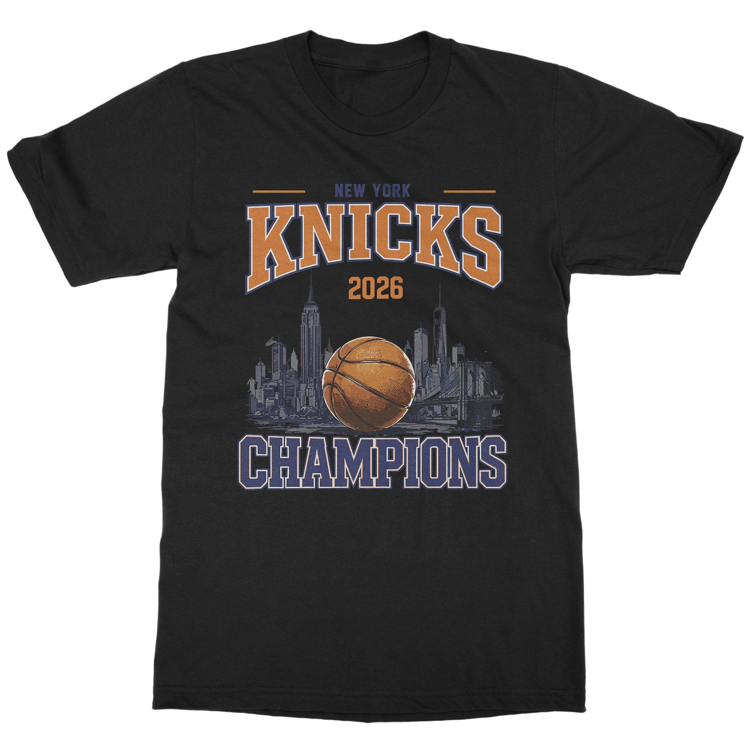 New York Champions 2026 Knicks Basketball Tribute Unisex T-Shirt