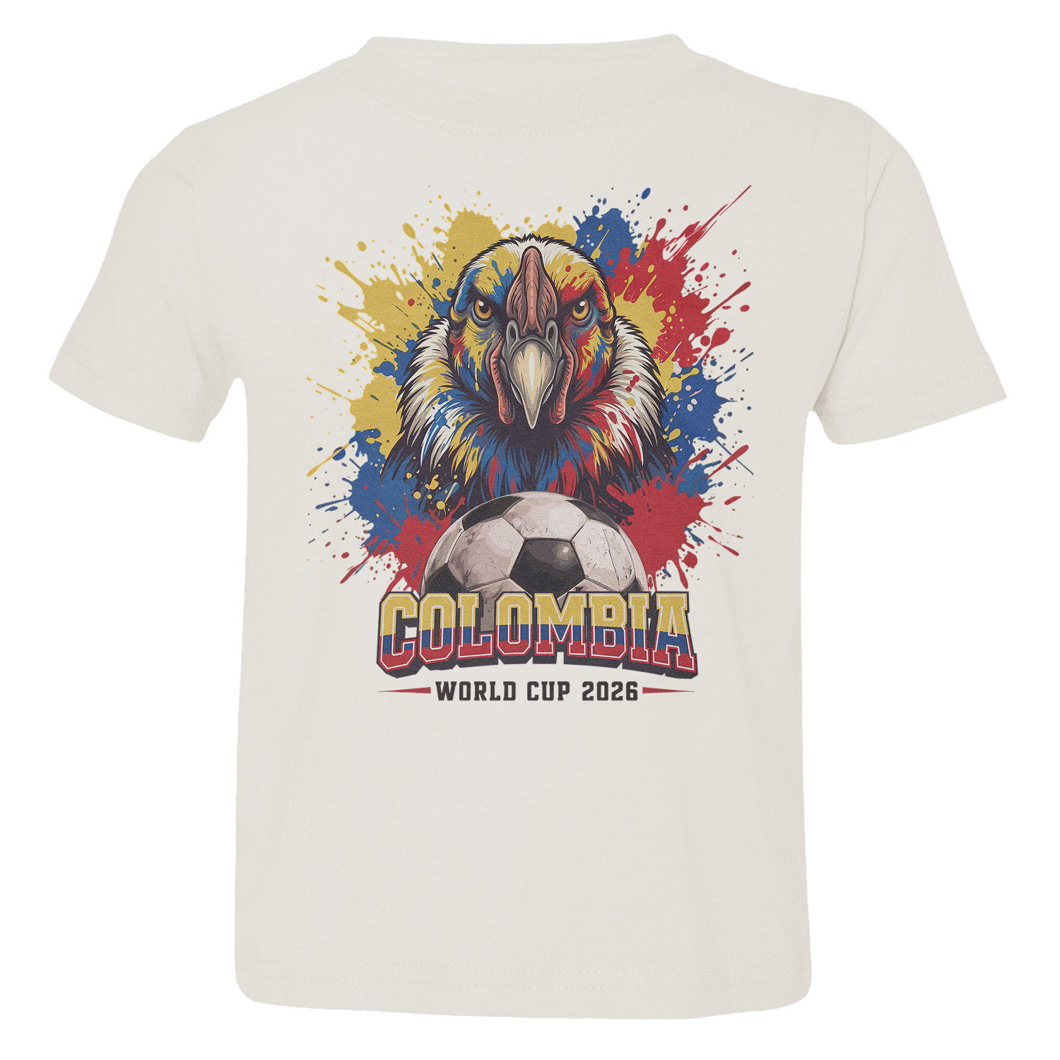 Colombia World Soccer Cup Tribute 2026 Eagle Fans Toddler T-Shirt