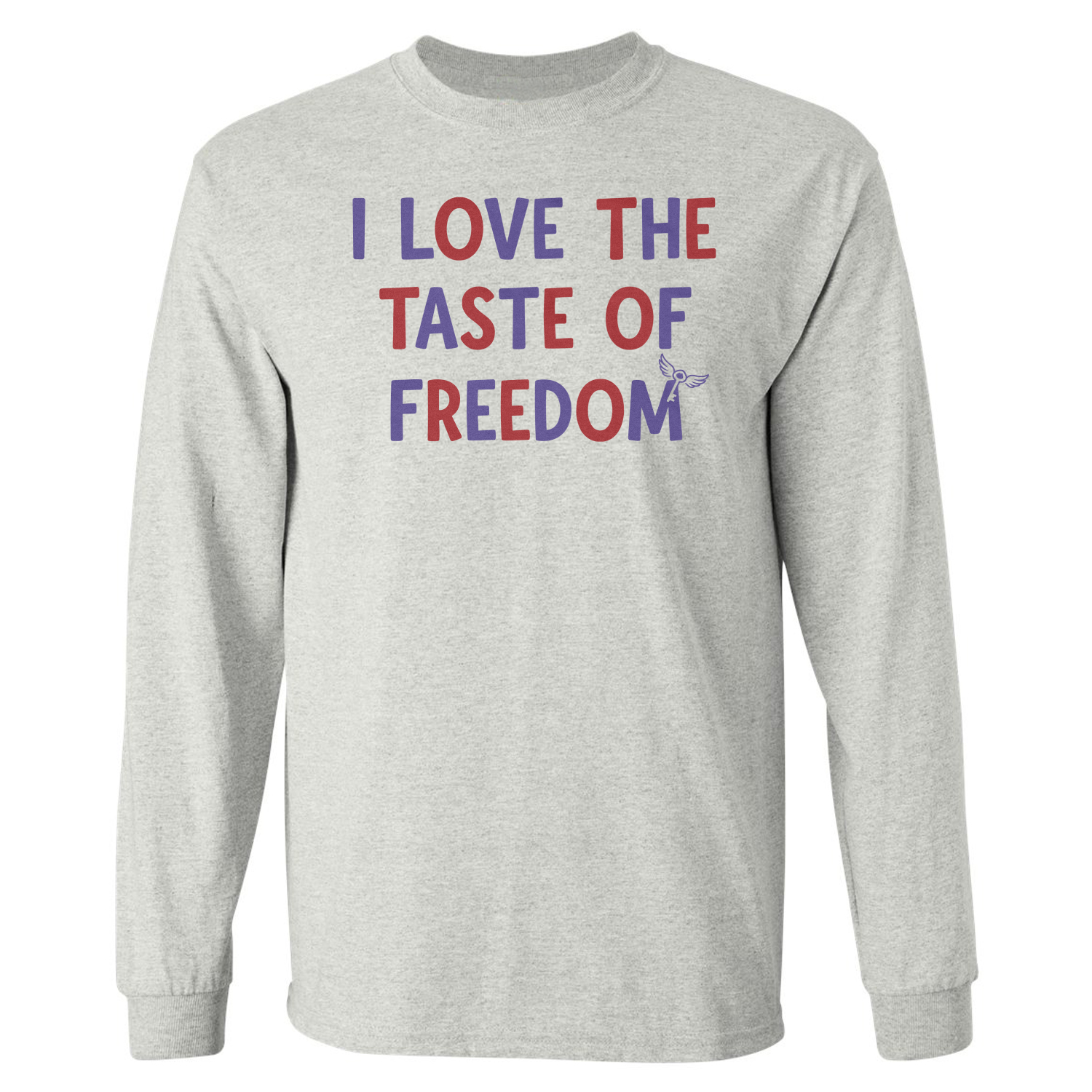 I Love The Taste of Freedom 250 Years USA Funny Long Sleeve T-Shirt